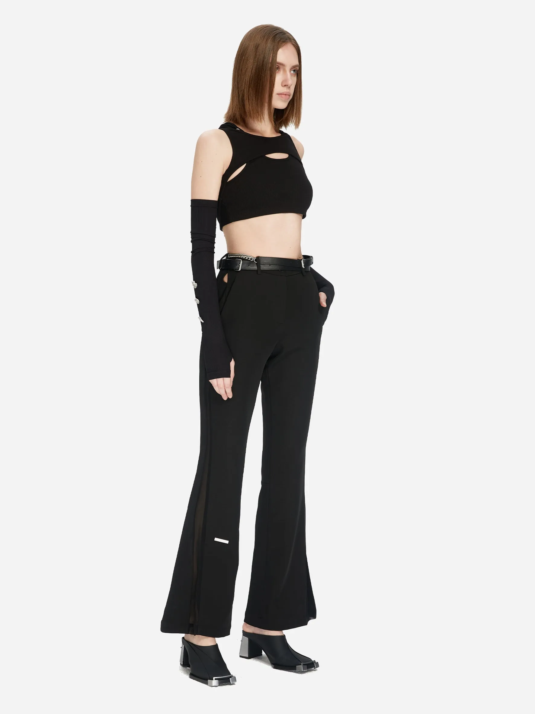 005 - Streamline Arc Cut-Out Trousers