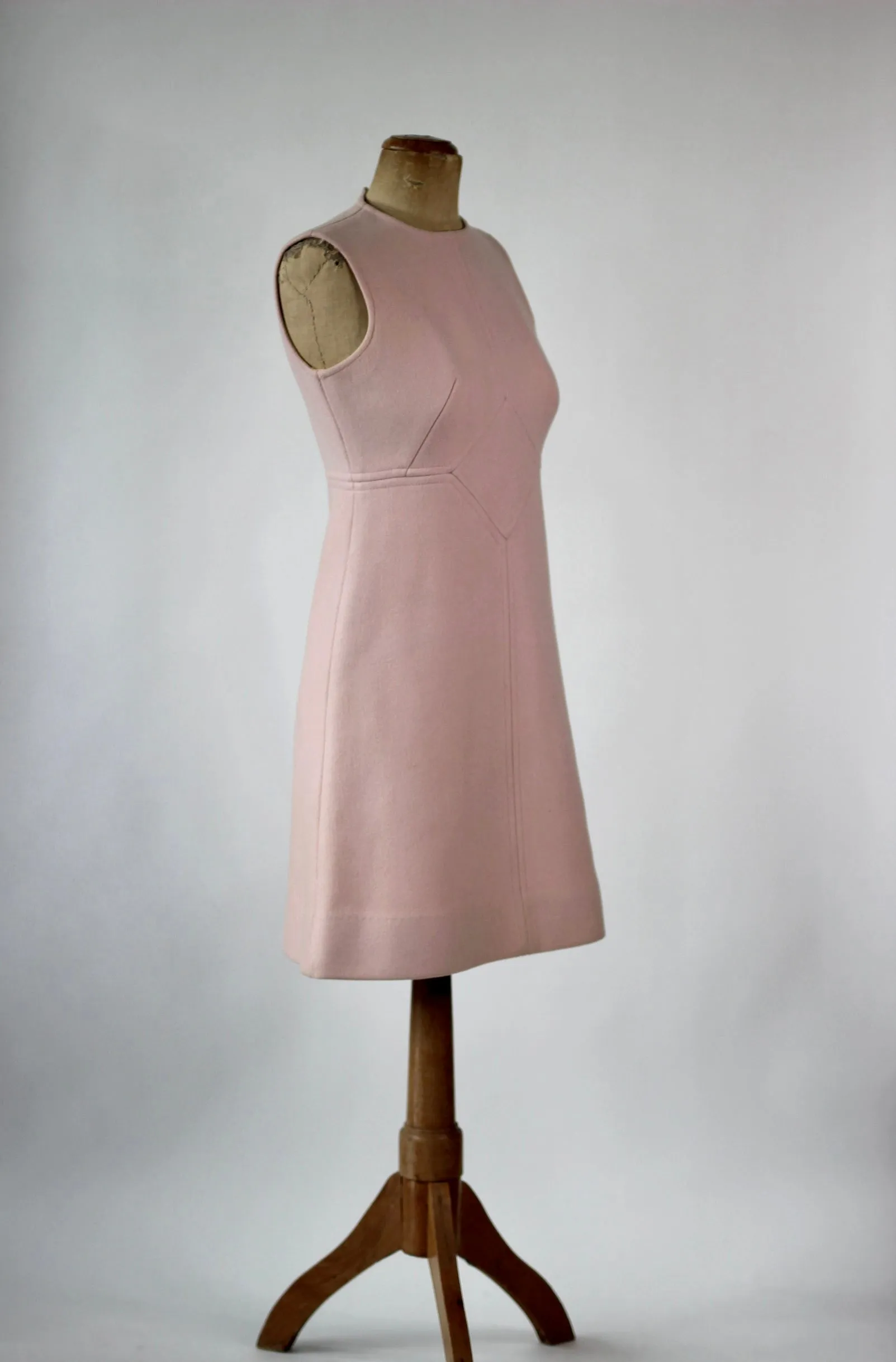 1960s Pink Wool Dress and Coat by Lanz// Size S/M