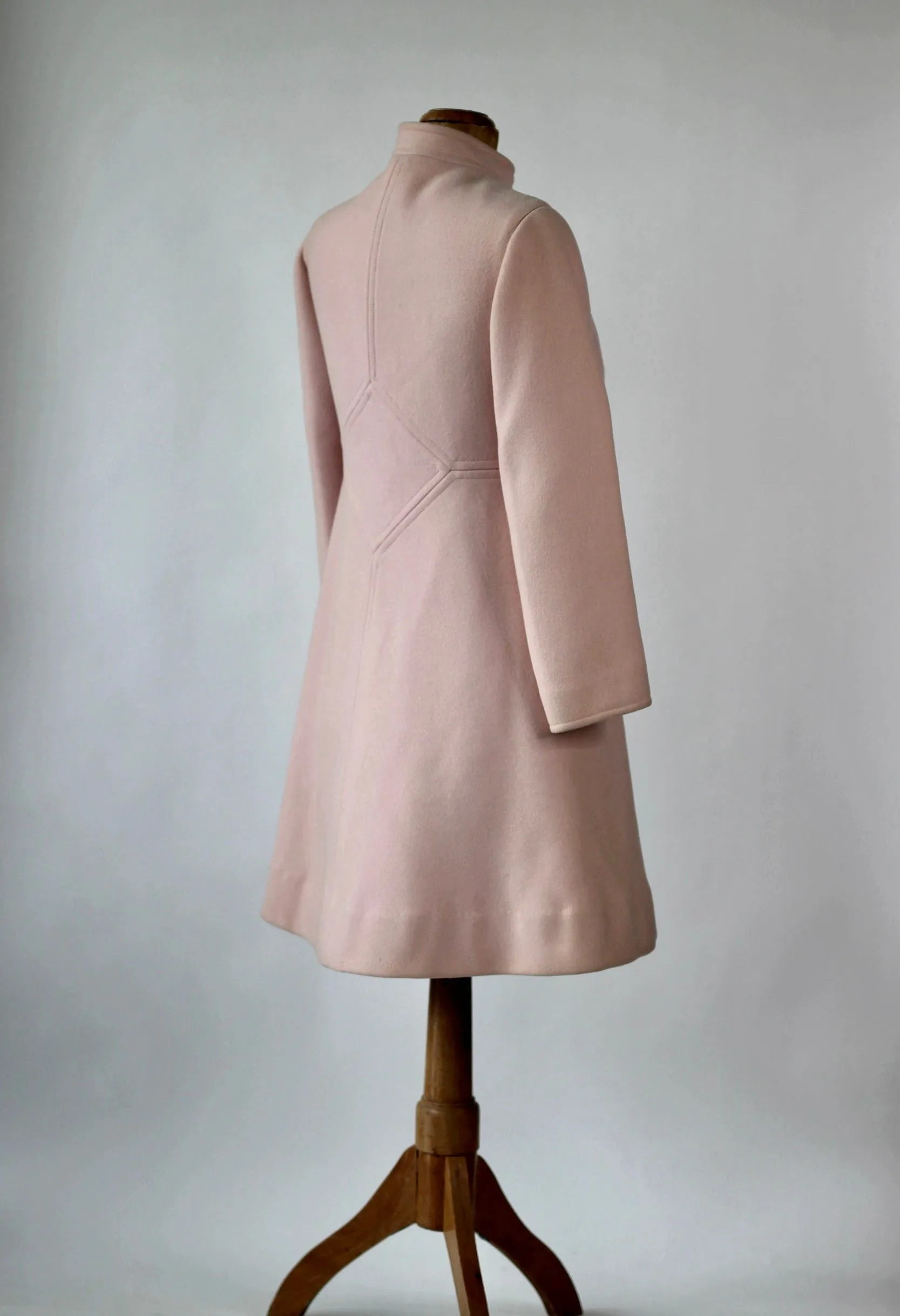 1960s Pink Wool Dress and Coat by Lanz// Size S/M