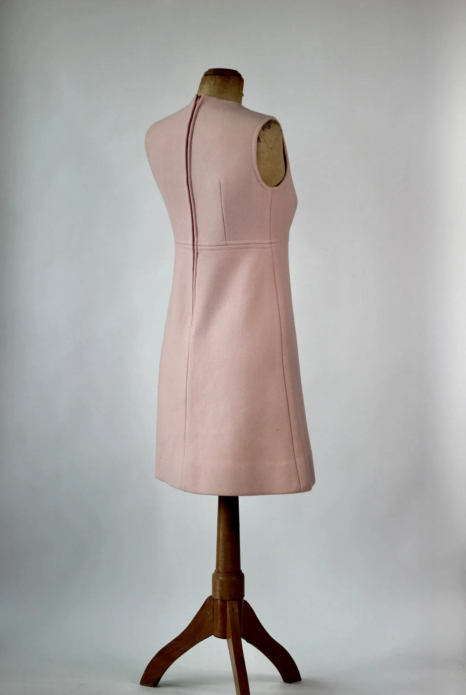 1960s Pink Wool Dress and Coat by Lanz// Size S/M