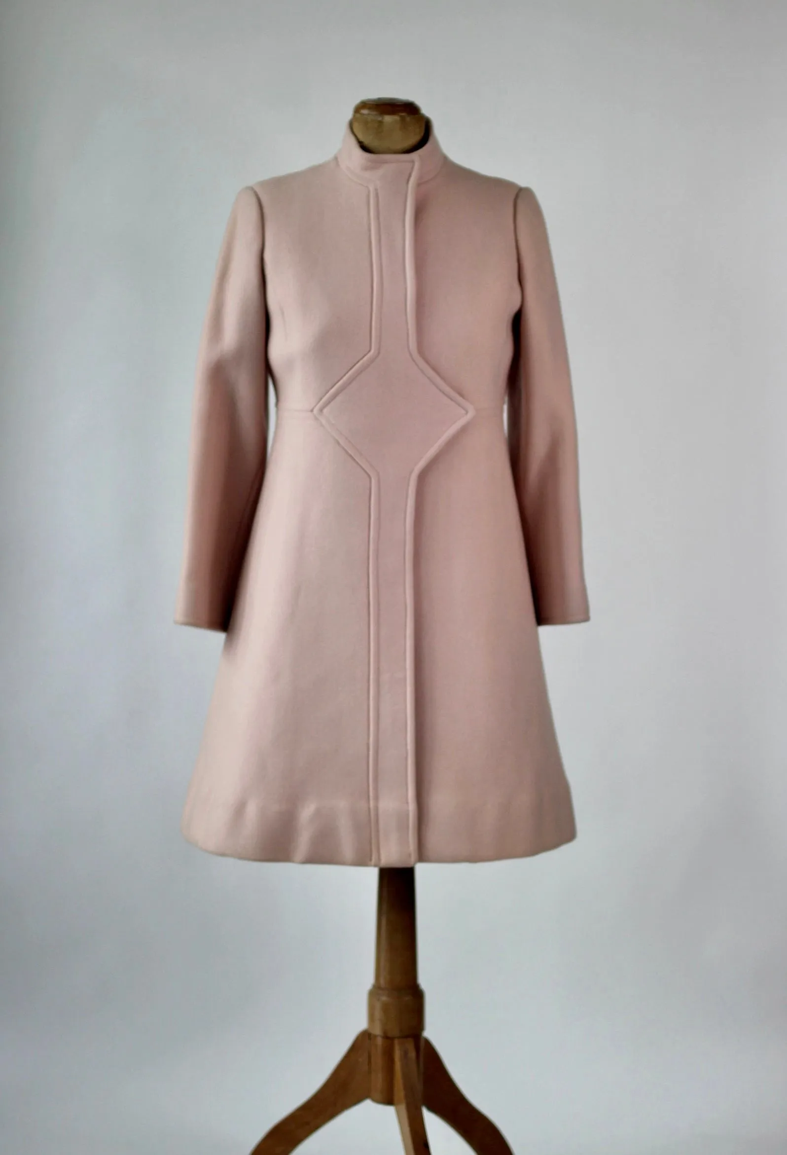 1960s Pink Wool Dress and Coat by Lanz// Size S/M