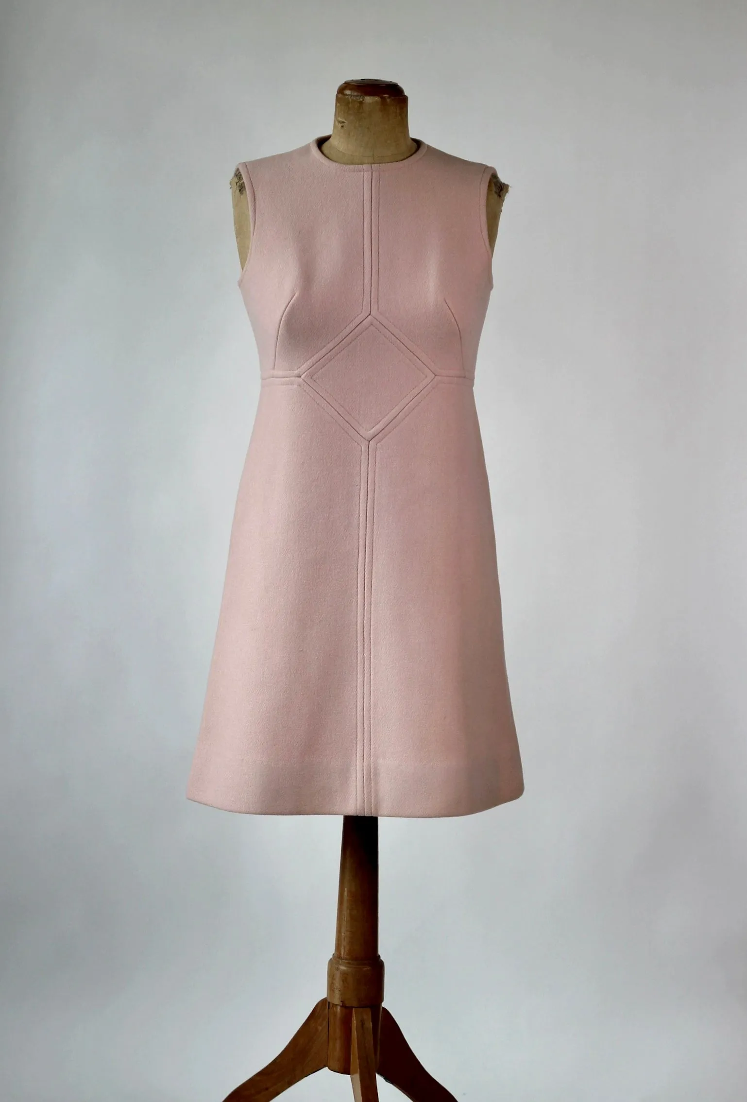 1960s Pink Wool Dress and Coat by Lanz// Size S/M