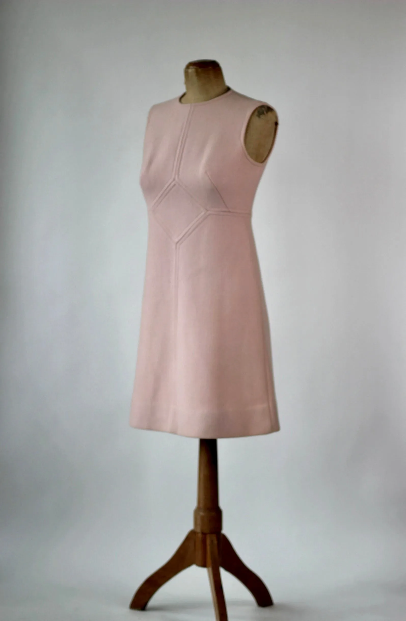 1960s Pink Wool Dress and Coat by Lanz// Size S/M