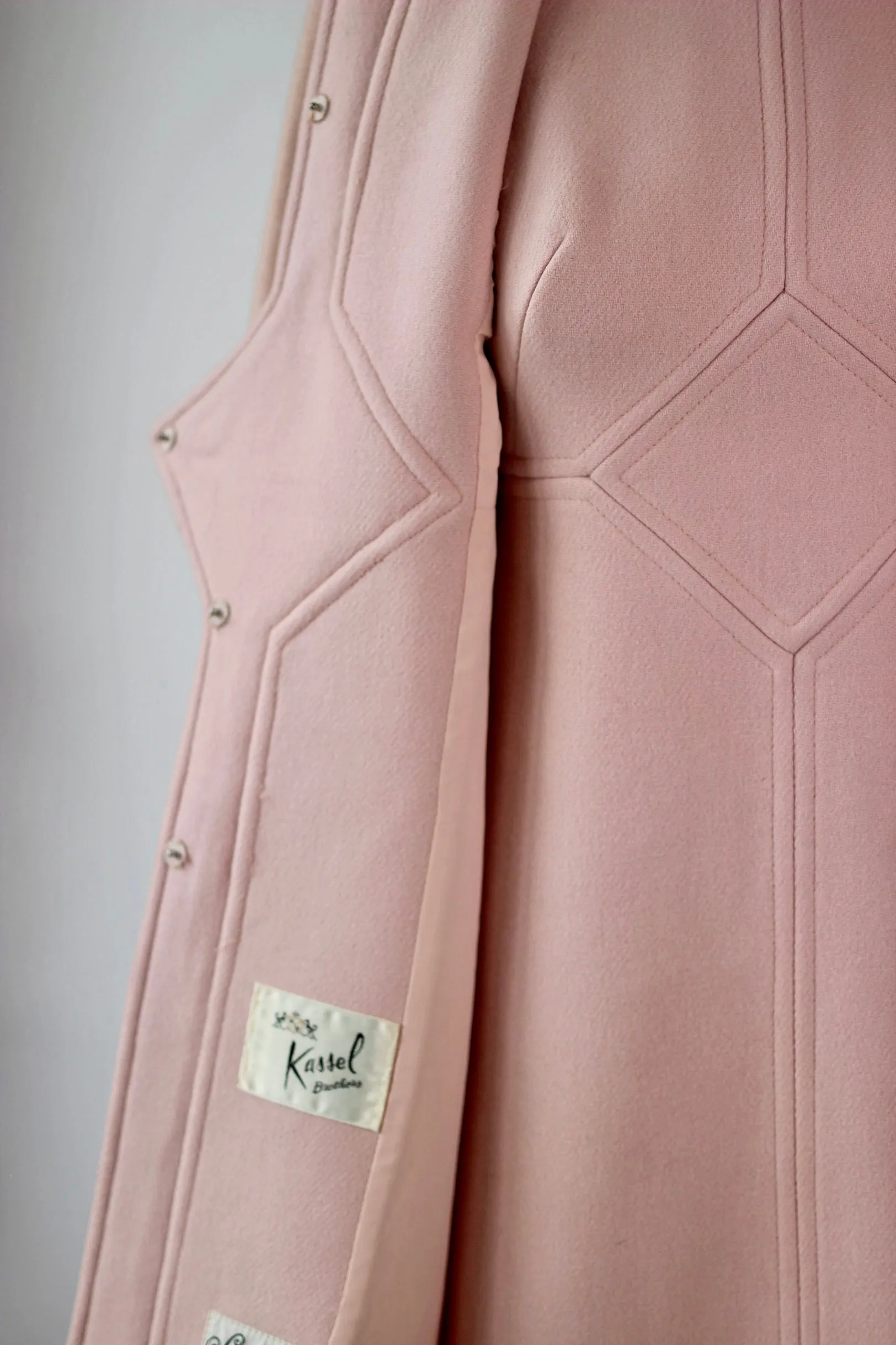 1960s Pink Wool Dress and Coat by Lanz// Size S/M