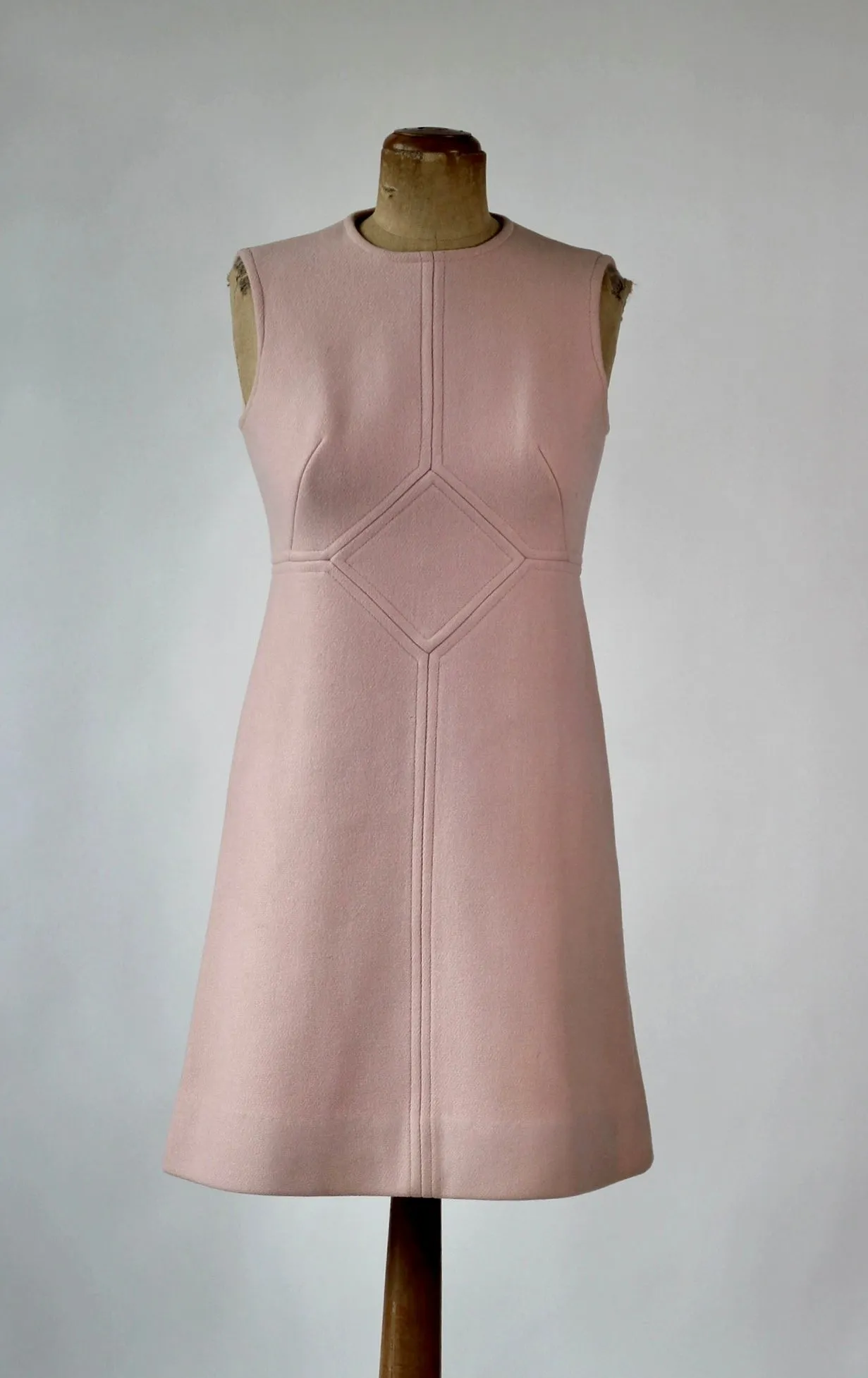 1960s Pink Wool Dress and Coat by Lanz// Size S/M