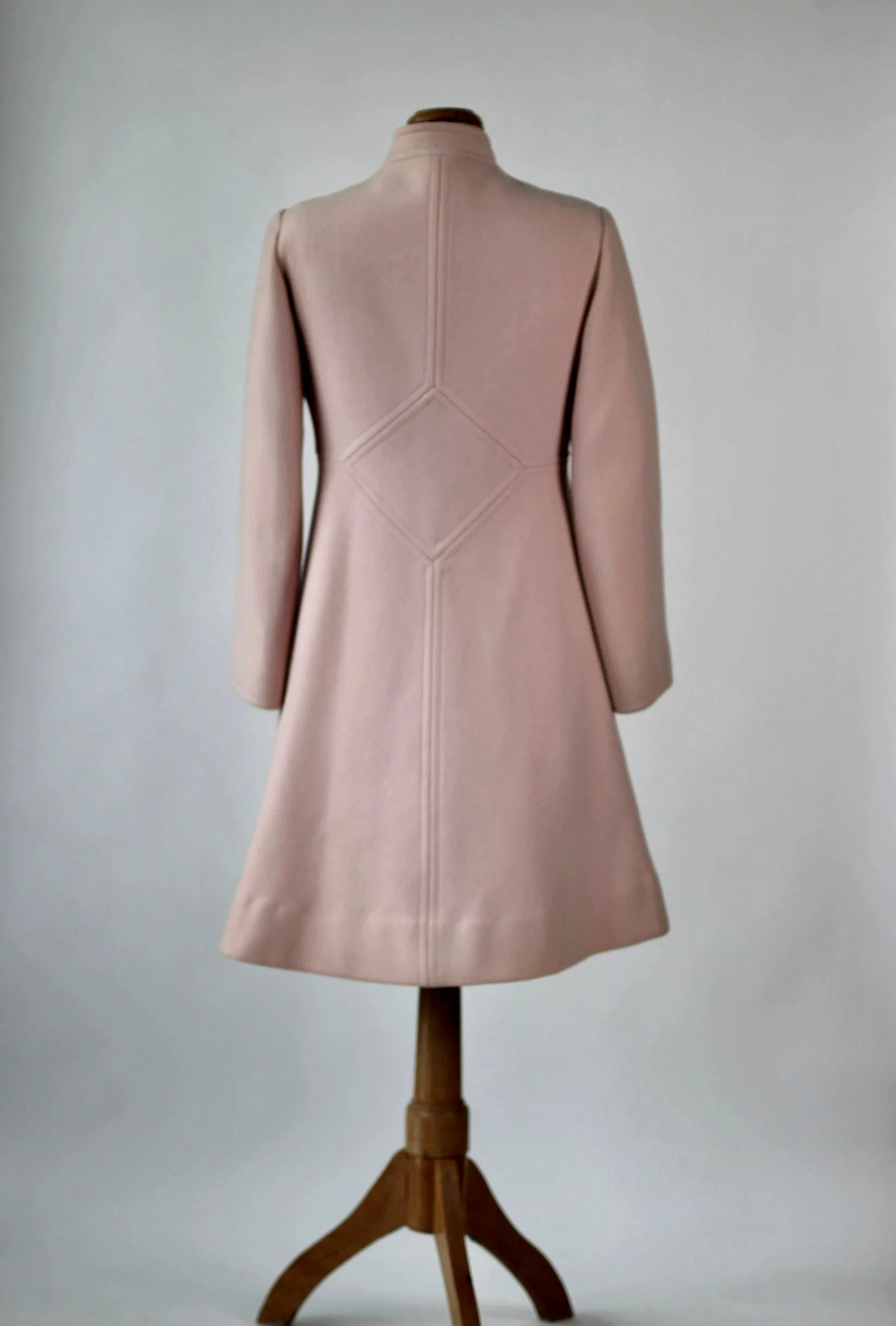 1960s Pink Wool Dress and Coat by Lanz// Size S/M