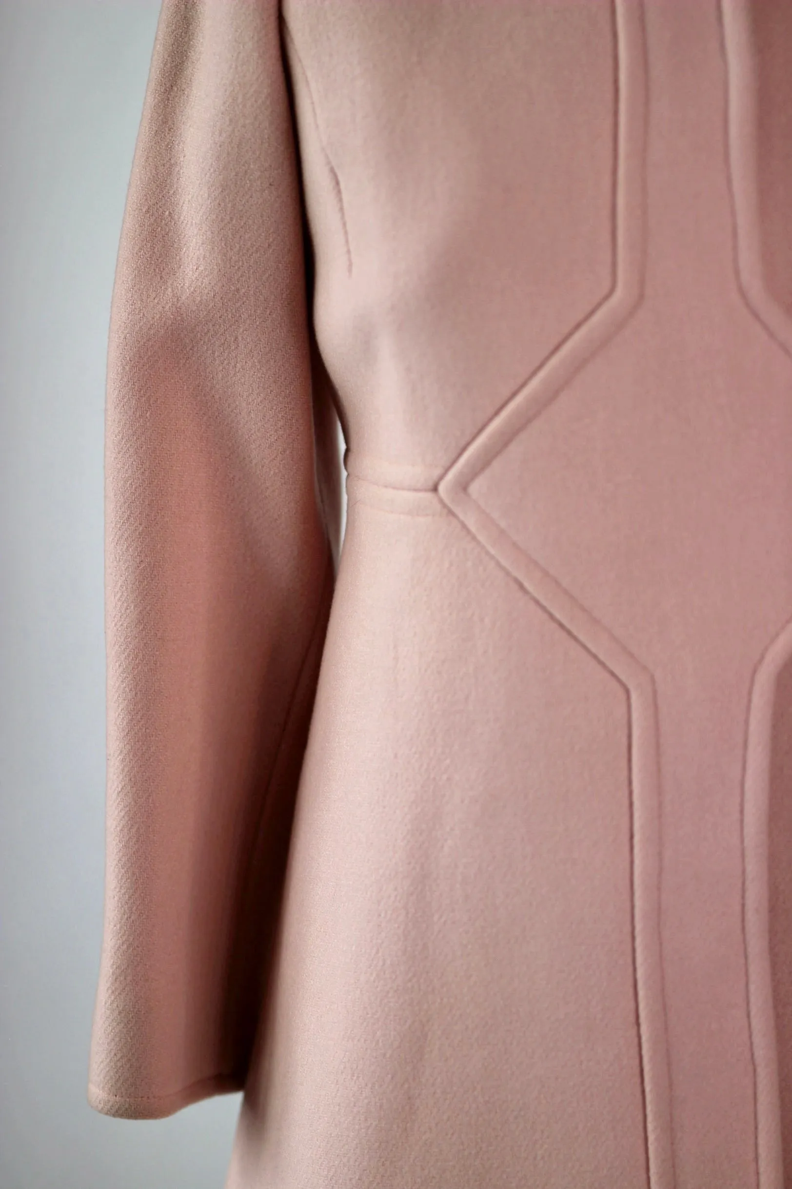 1960s Pink Wool Dress and Coat by Lanz// Size S/M