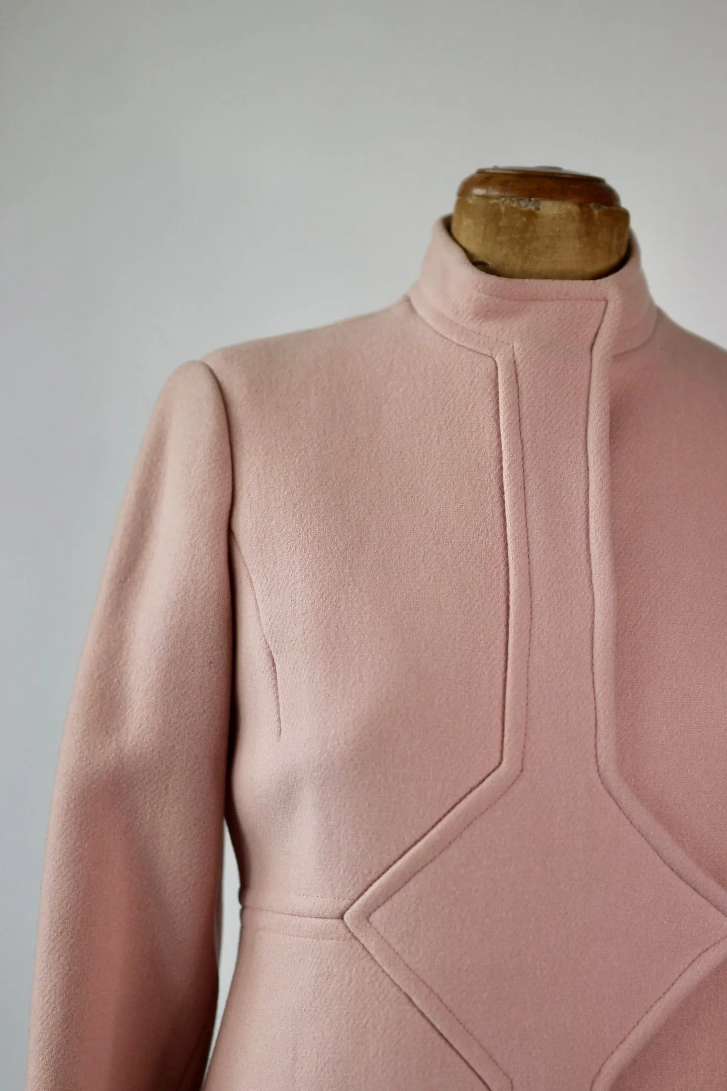 1960s Pink Wool Dress and Coat by Lanz// Size S/M