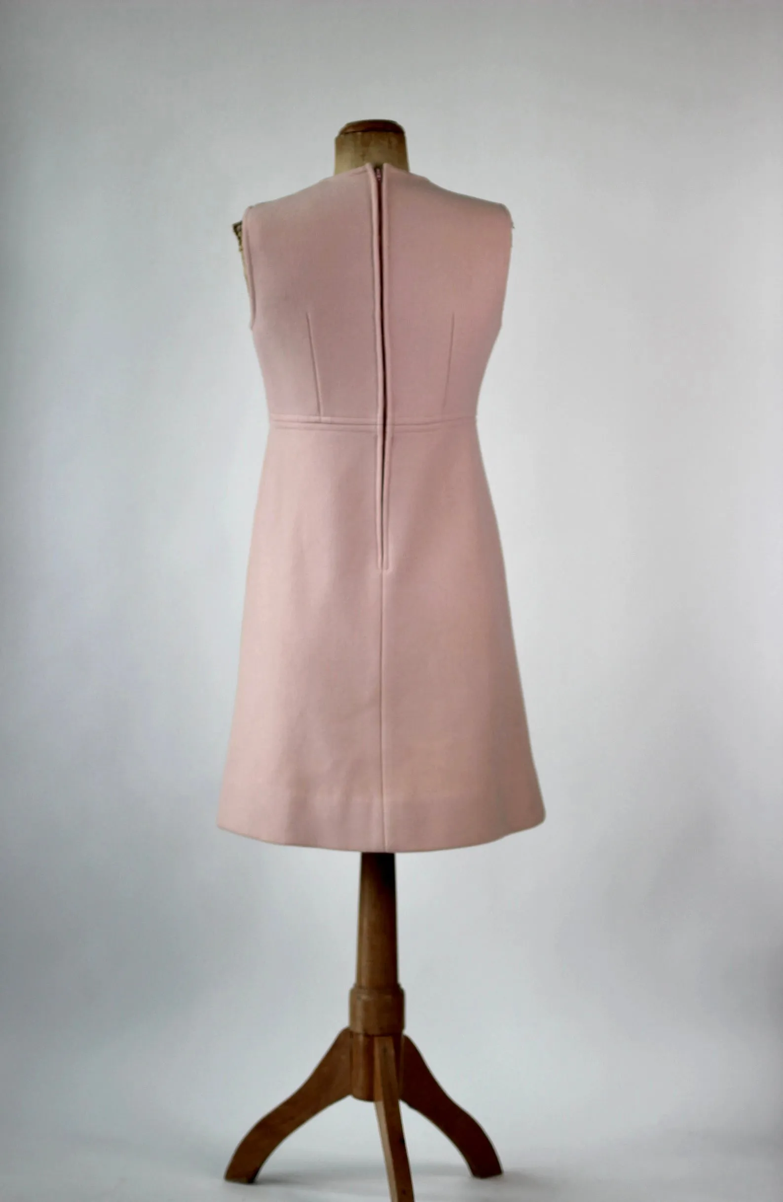 1960s Pink Wool Dress and Coat by Lanz// Size S/M