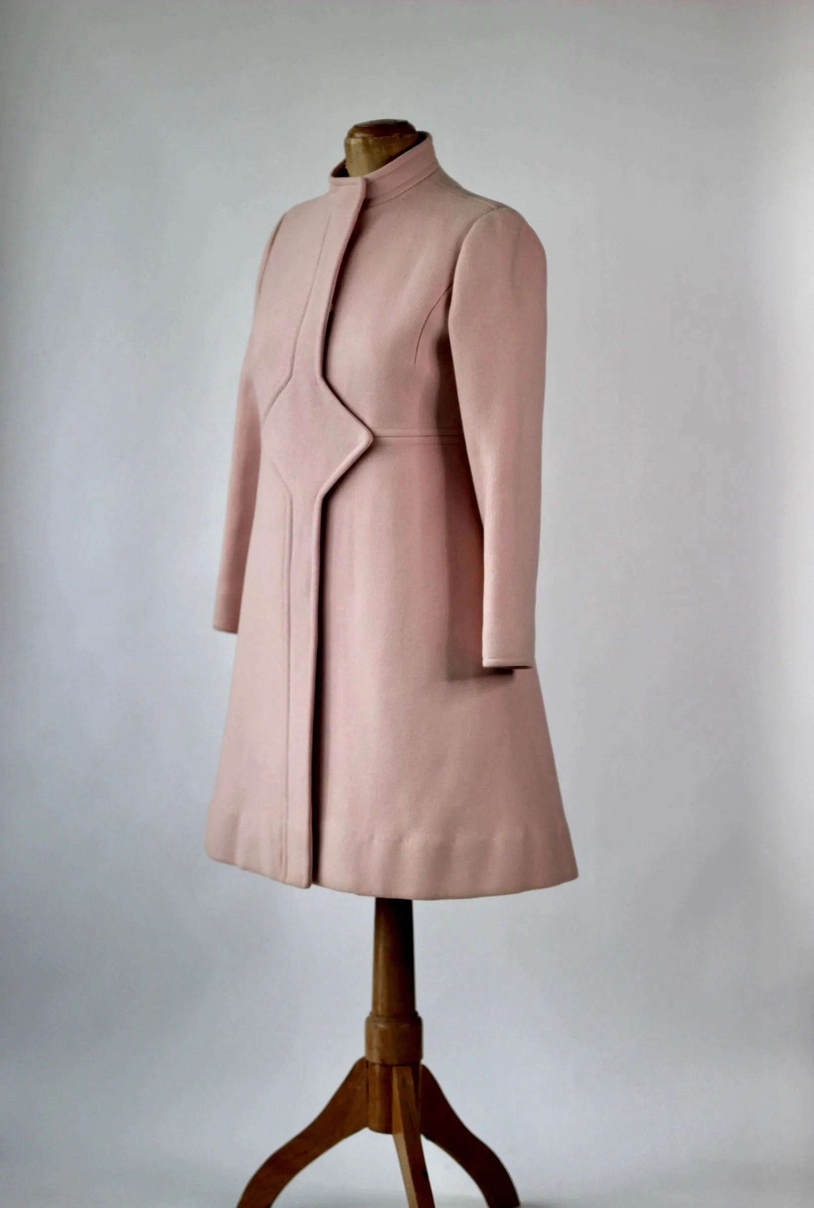 1960s Pink Wool Dress and Coat by Lanz// Size S/M