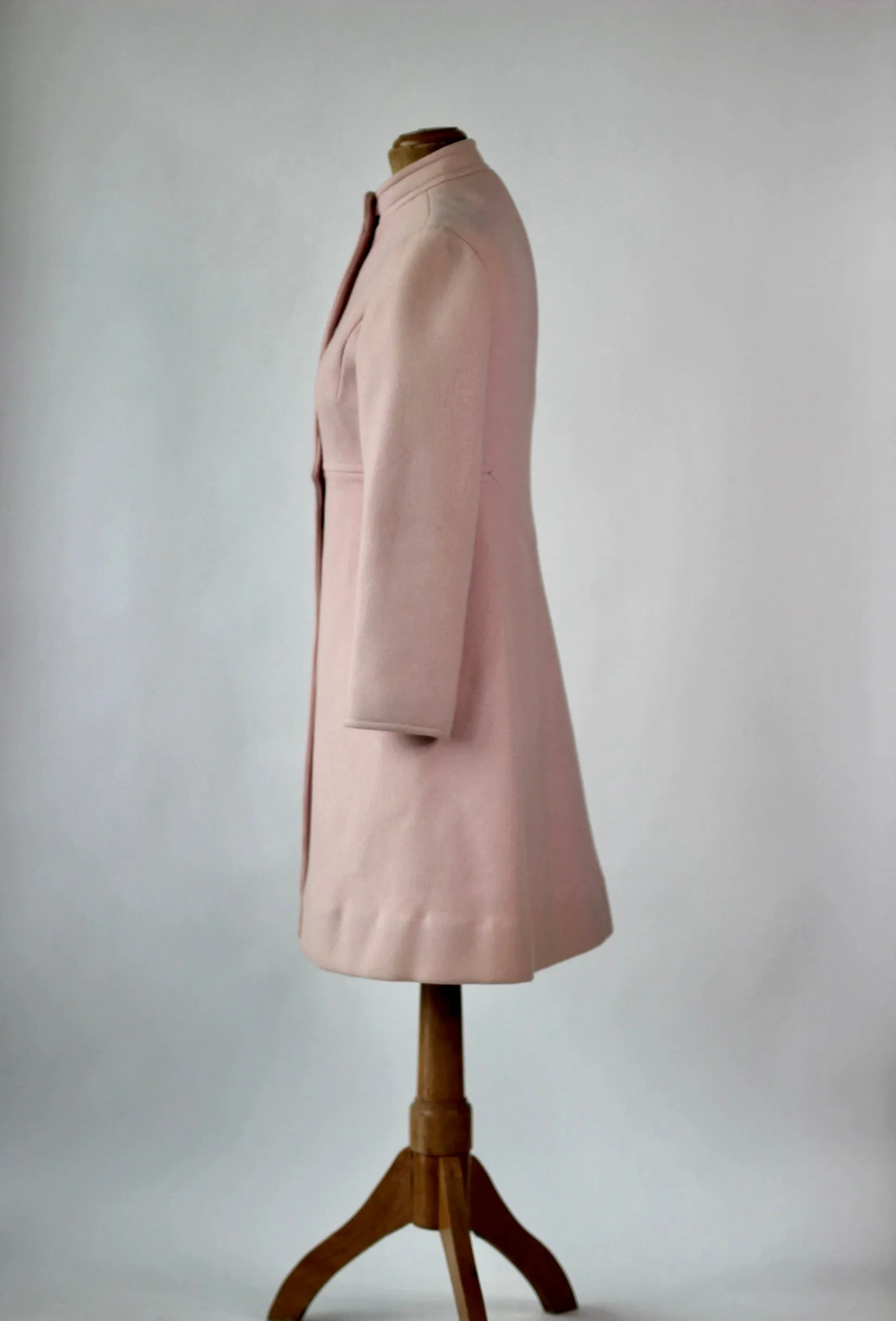 1960s Pink Wool Dress and Coat by Lanz// Size S/M