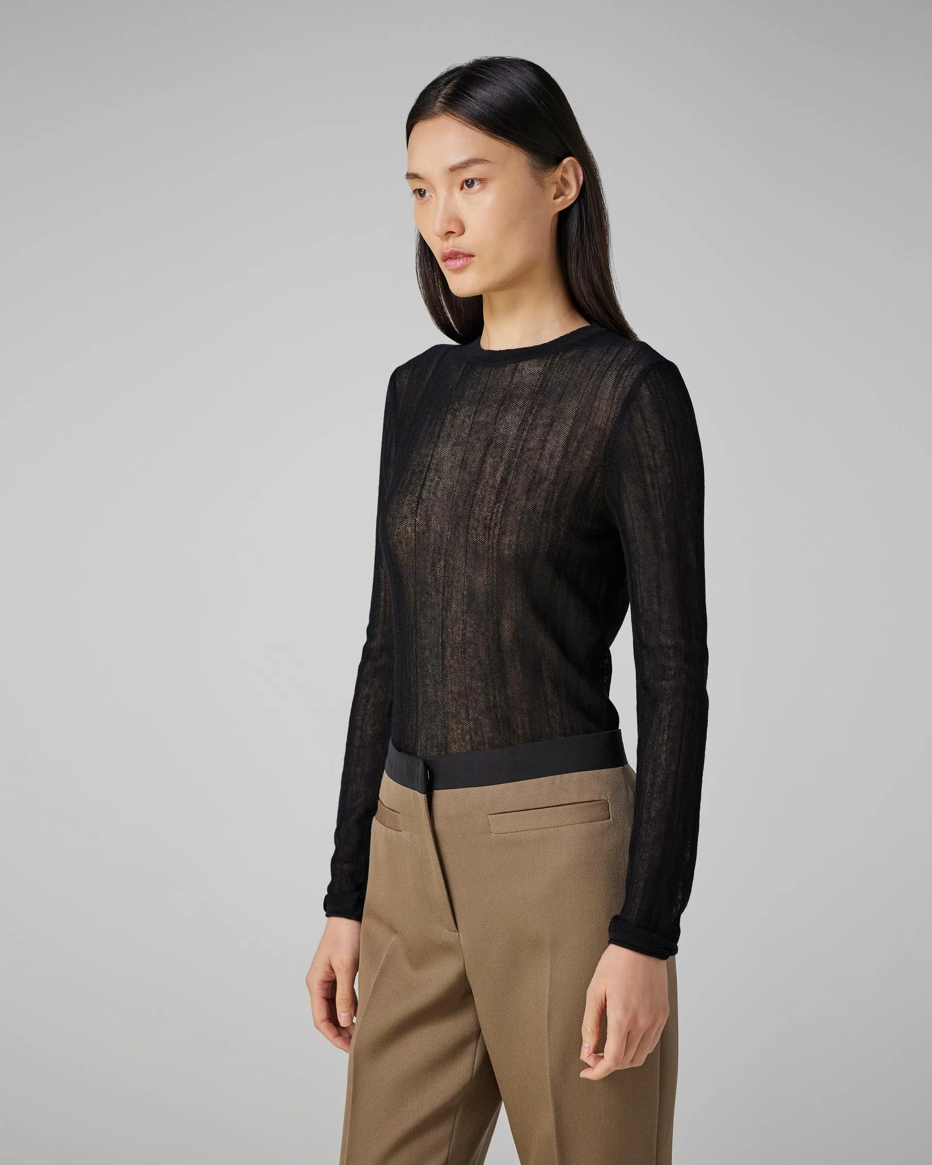 Alise Sweater in Wool, Black