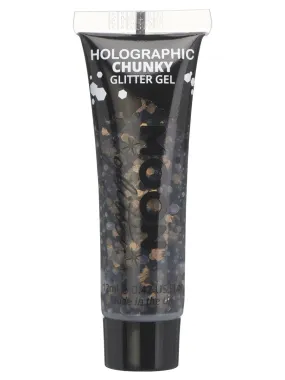 Black Holographic Chunky Glitter Gel 12ml Each