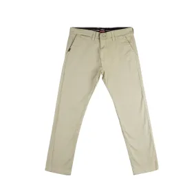 Bobson Japanese Men's Basic Non-Denim Chino Pants Mid Waist 164879 (Light Green)