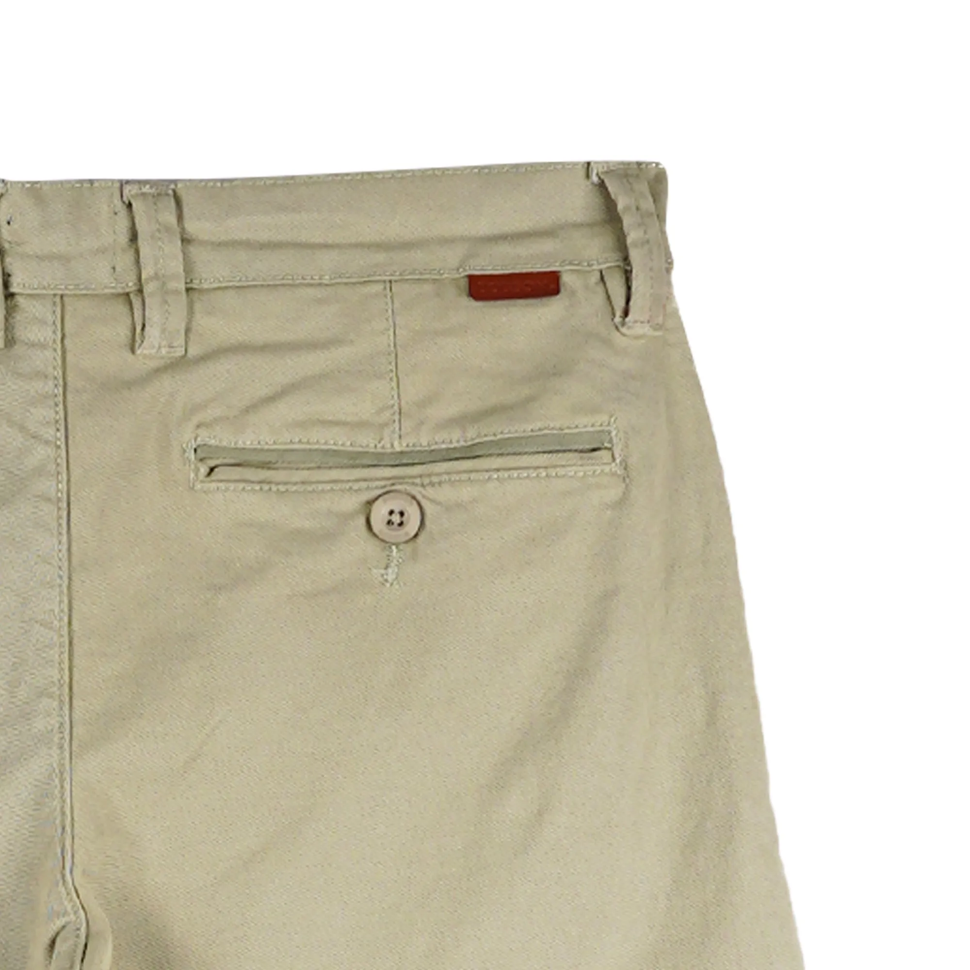 Bobson Japanese Men's Basic Non-Denim Chino Pants Mid Waist 164879 (Light Green)