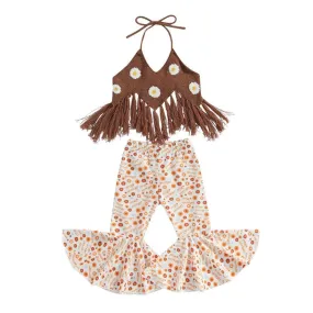 Boho Flared Pants Baby Set