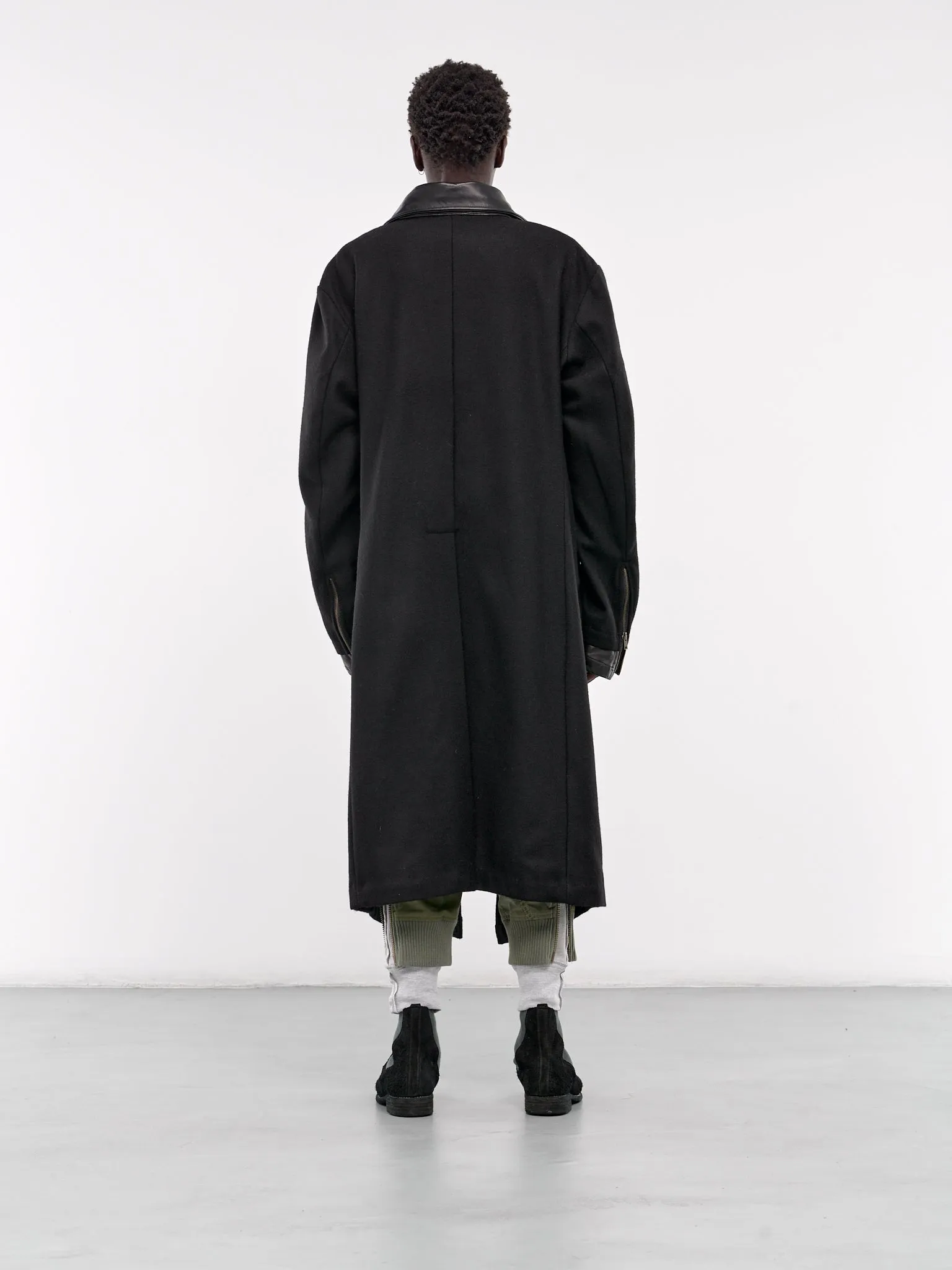 Brando Front Long Coat (JM032-BLACK)