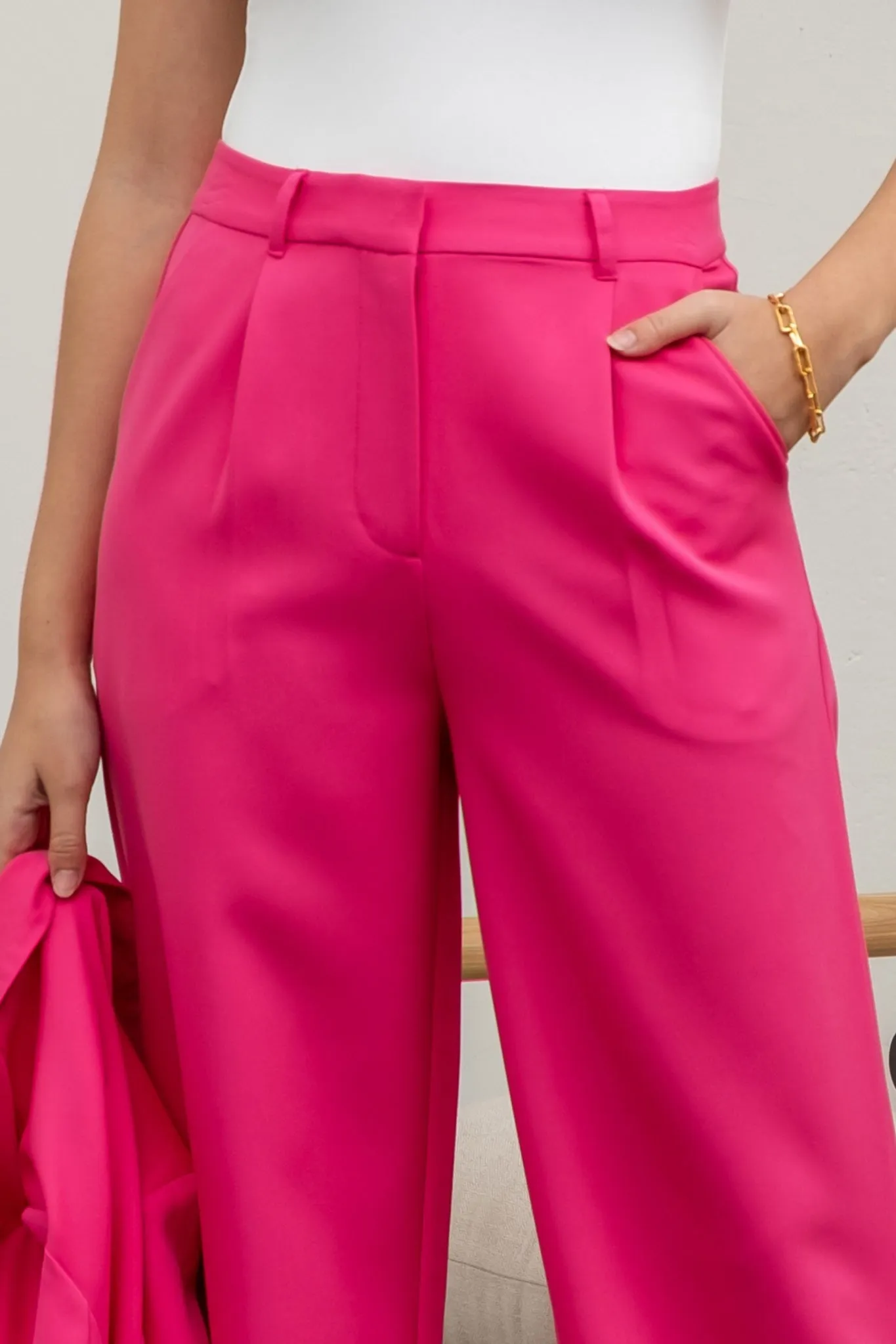 Business Baddie Pant In Pink