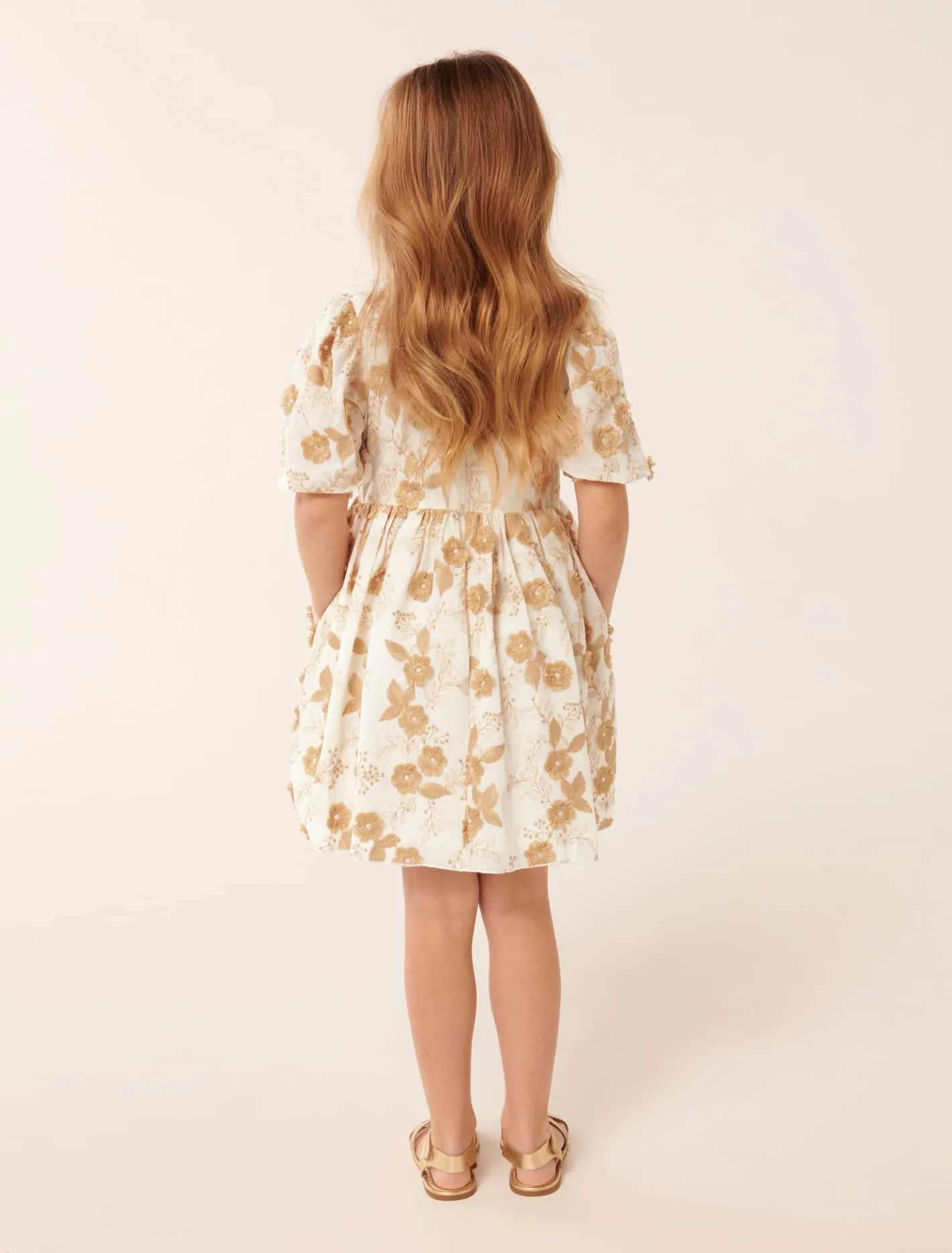 Camille Puff Sleeve Girls Dress