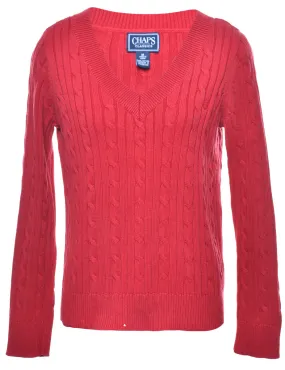 Chaps Cable Knit Jumper - M