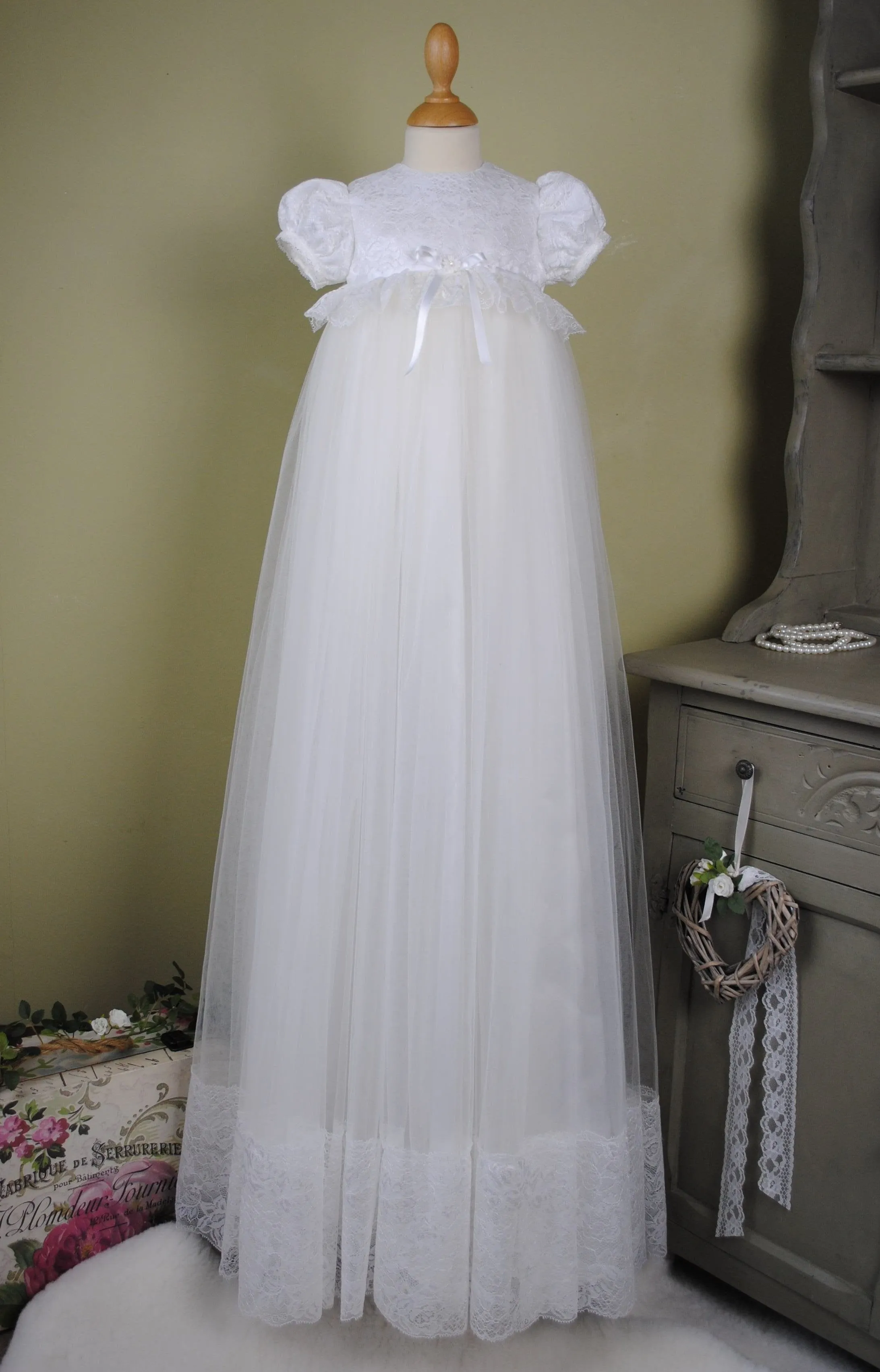 Christening Gown and Bonnet ‘Serenity’