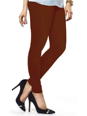 Cotton Lycra Churidar Free Size Brown Leggings