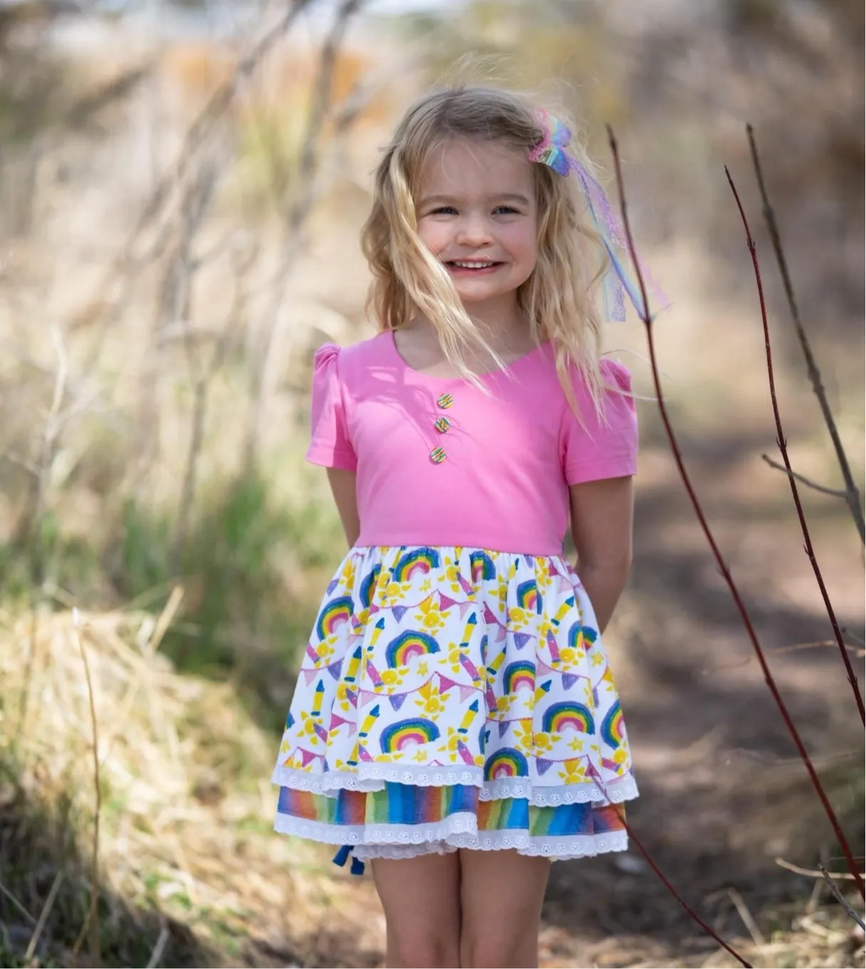 Crayon Rainbow Tunic Sets