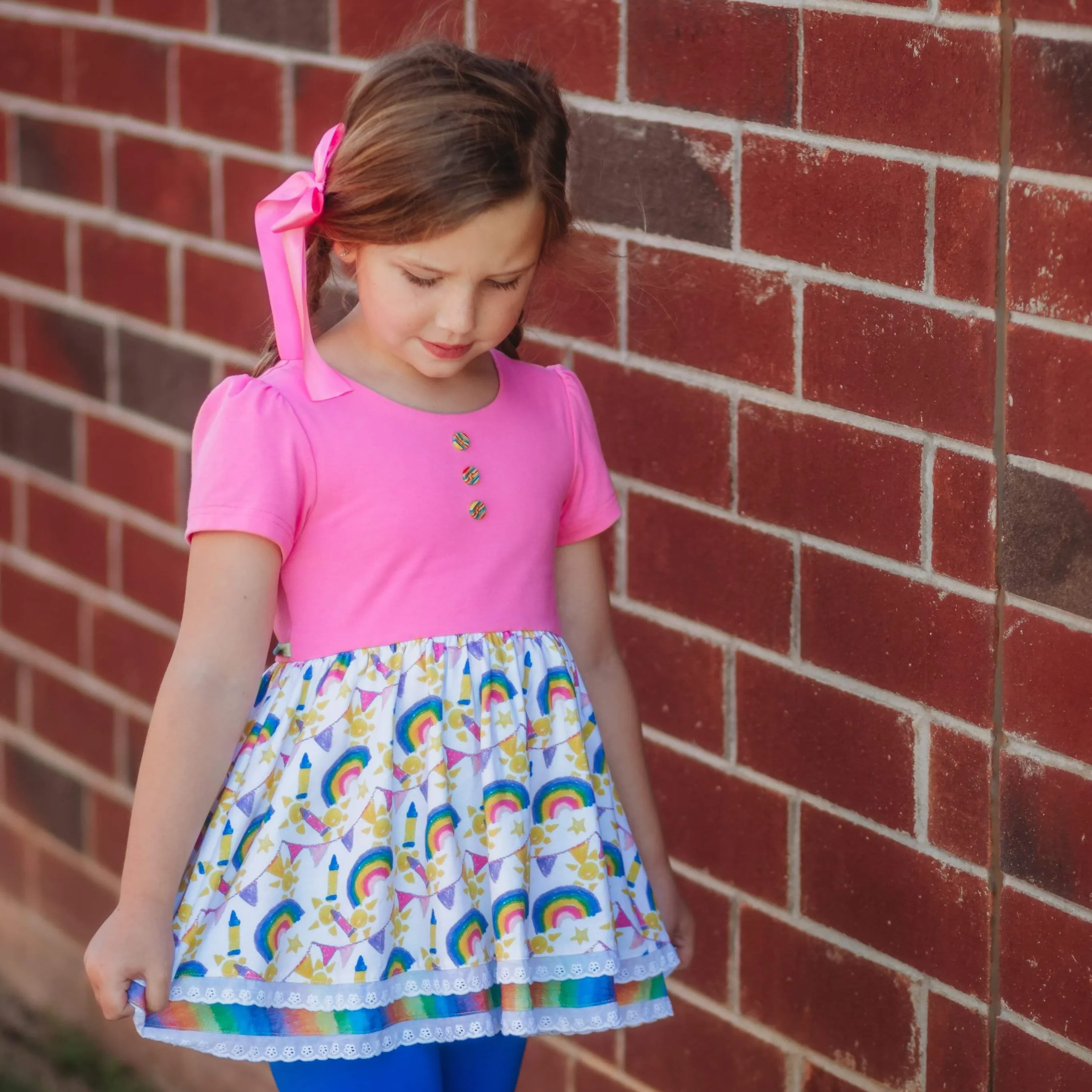 Crayon Rainbow Tunic Sets