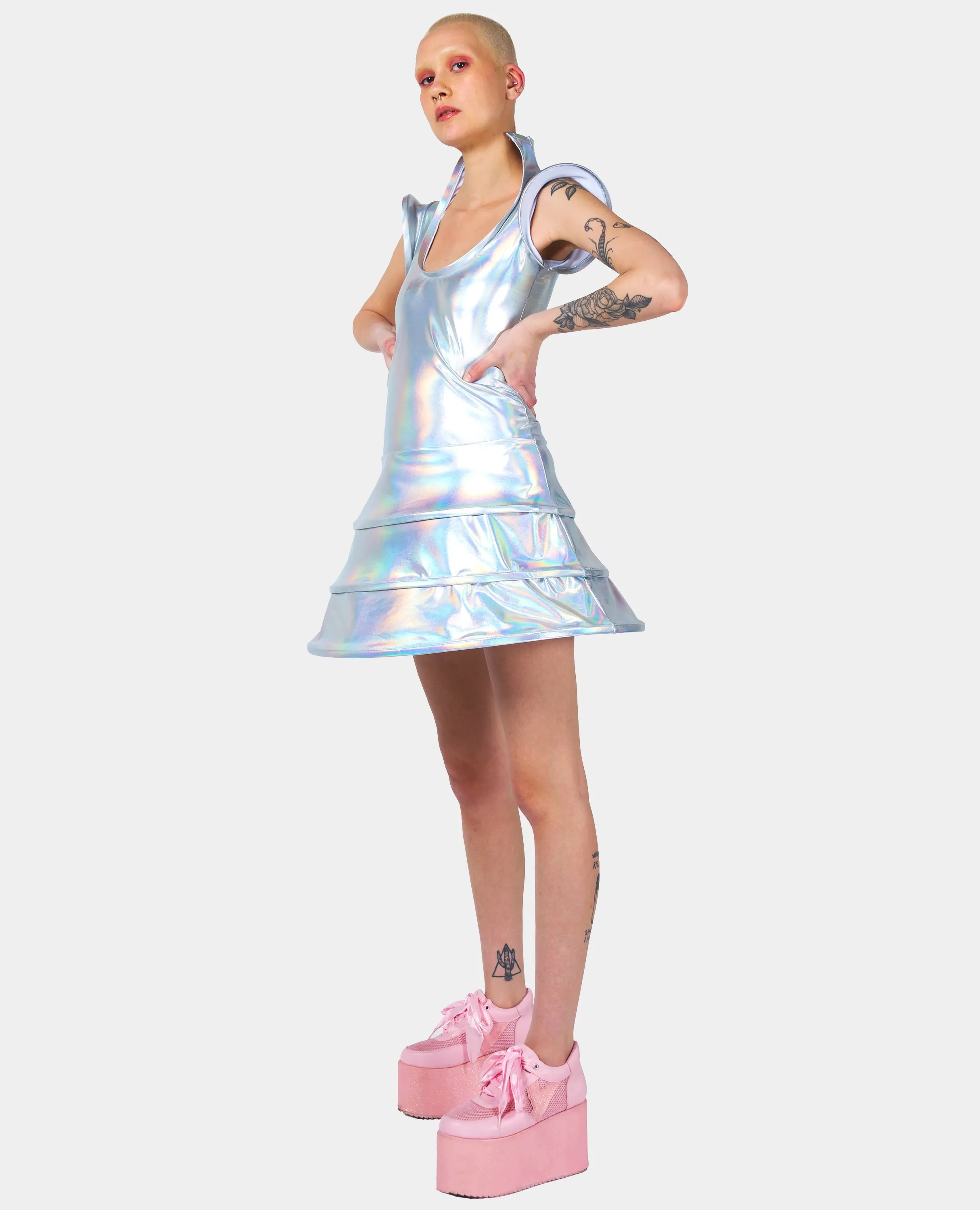 CYBERLAB ENTRAPMENTED DRESS