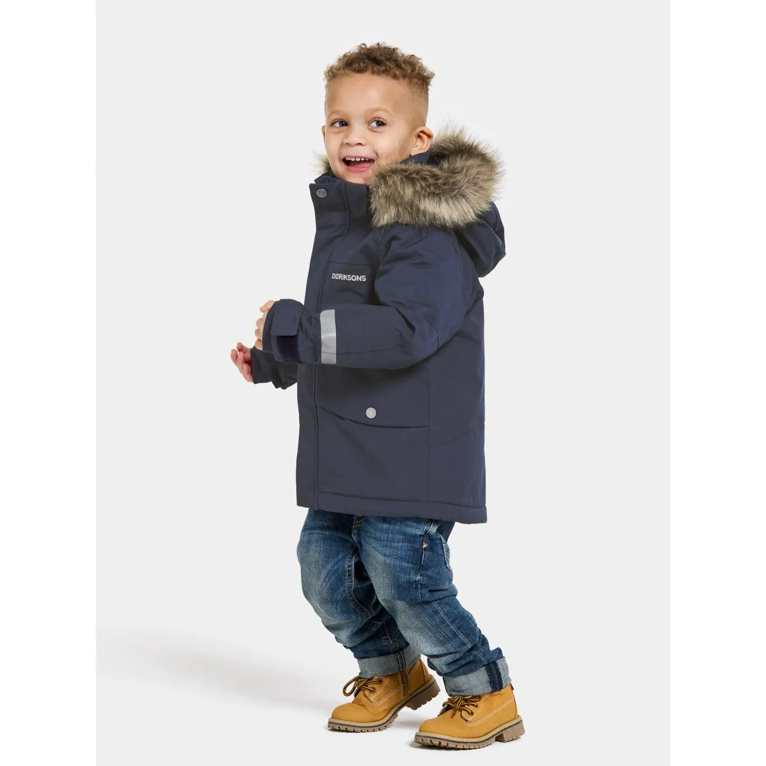 Didriksons Navy Bjärven Kids Parka 3