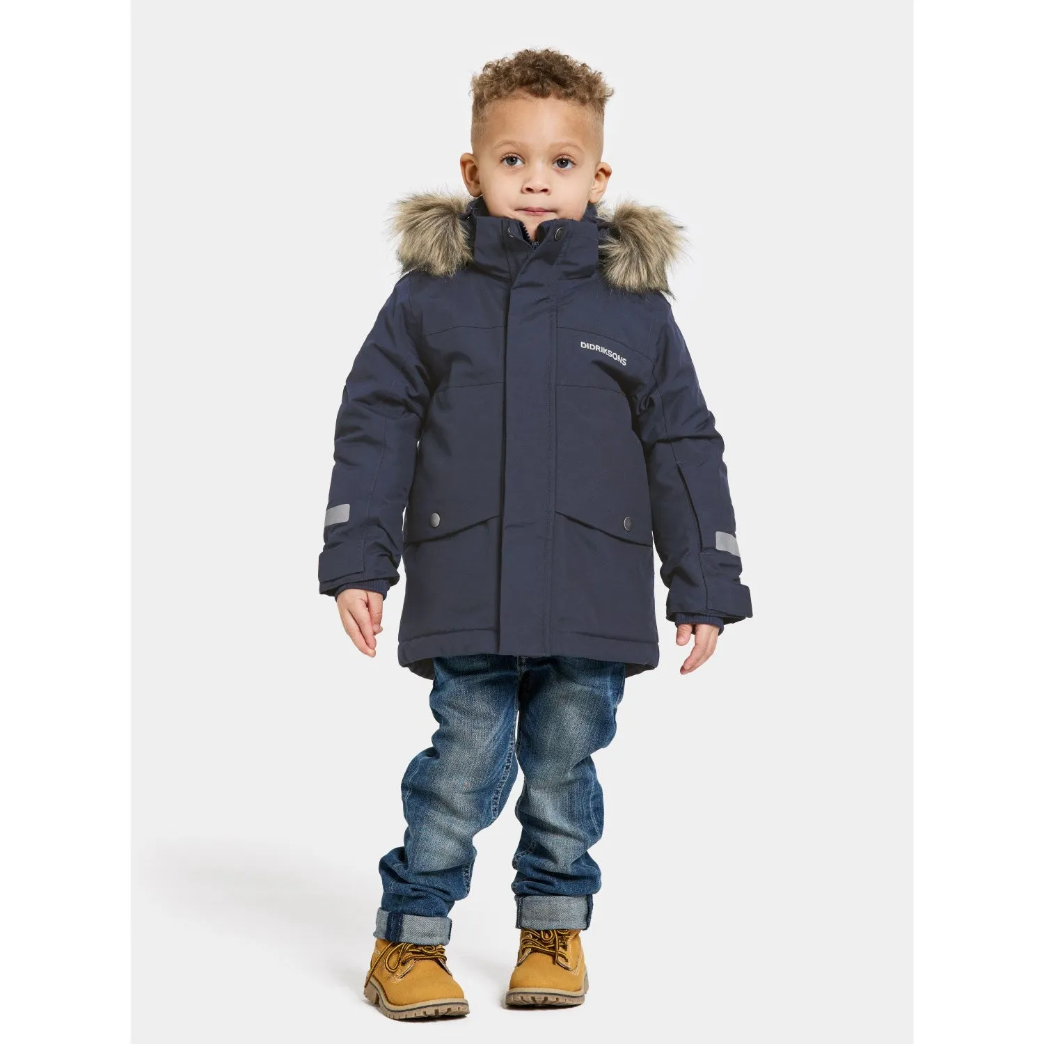 Didriksons Navy Bjärven Kids Parka 3