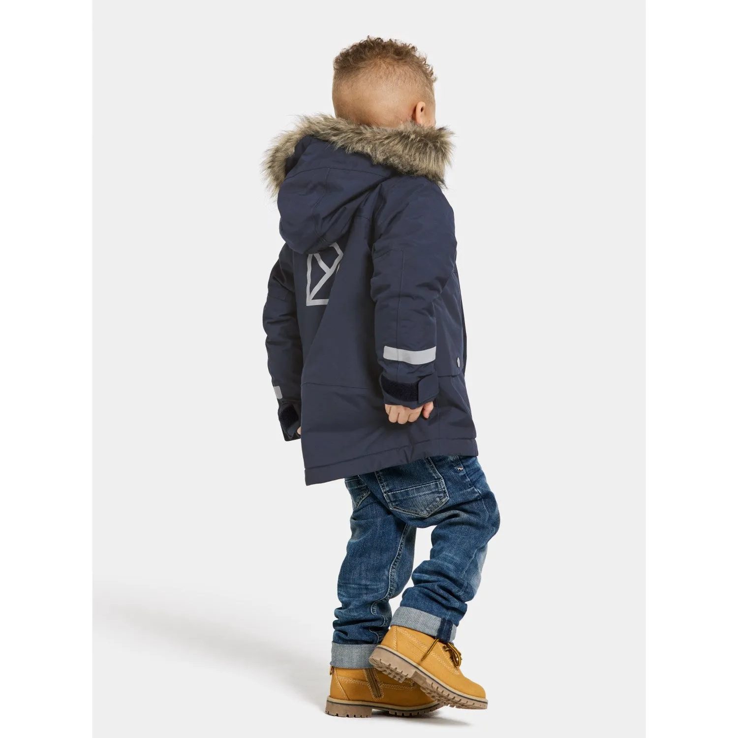 Didriksons Navy Bjärven Kids Parka 3