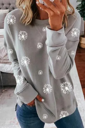 Dunnmall Casual Printed Plus Size Sweatshirt