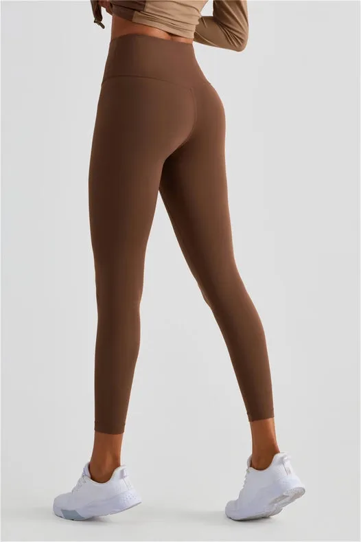 Empower High Waist Leggings Fiery Chestnut