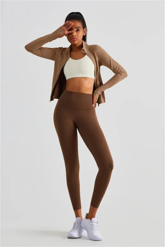 Empower High Waist Leggings Fiery Chestnut