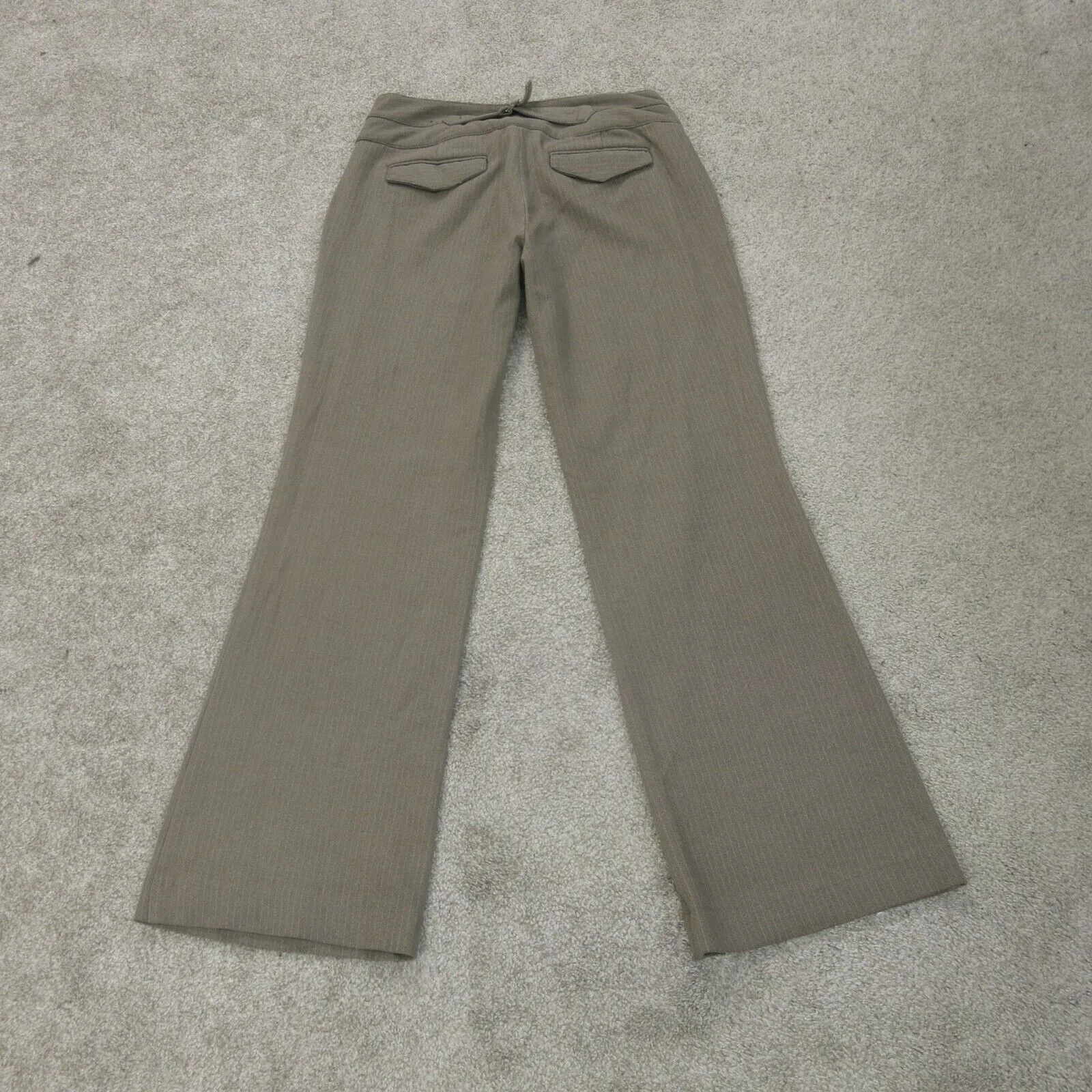 Express Pants Womens Brown 4R Editor Chino Wide Leg Casual Outdoors Pockets