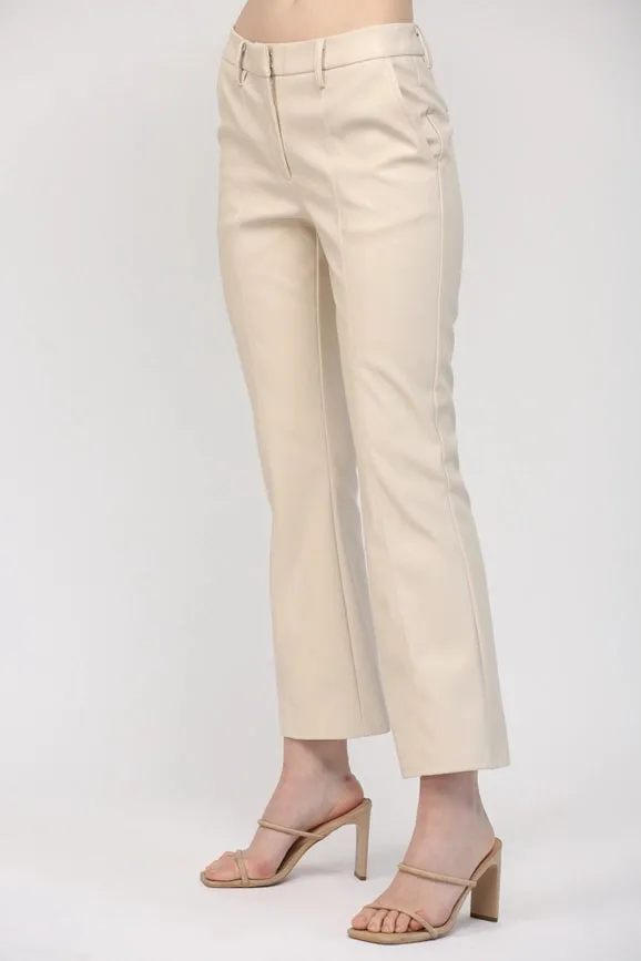 Faux Leather Flare Pants