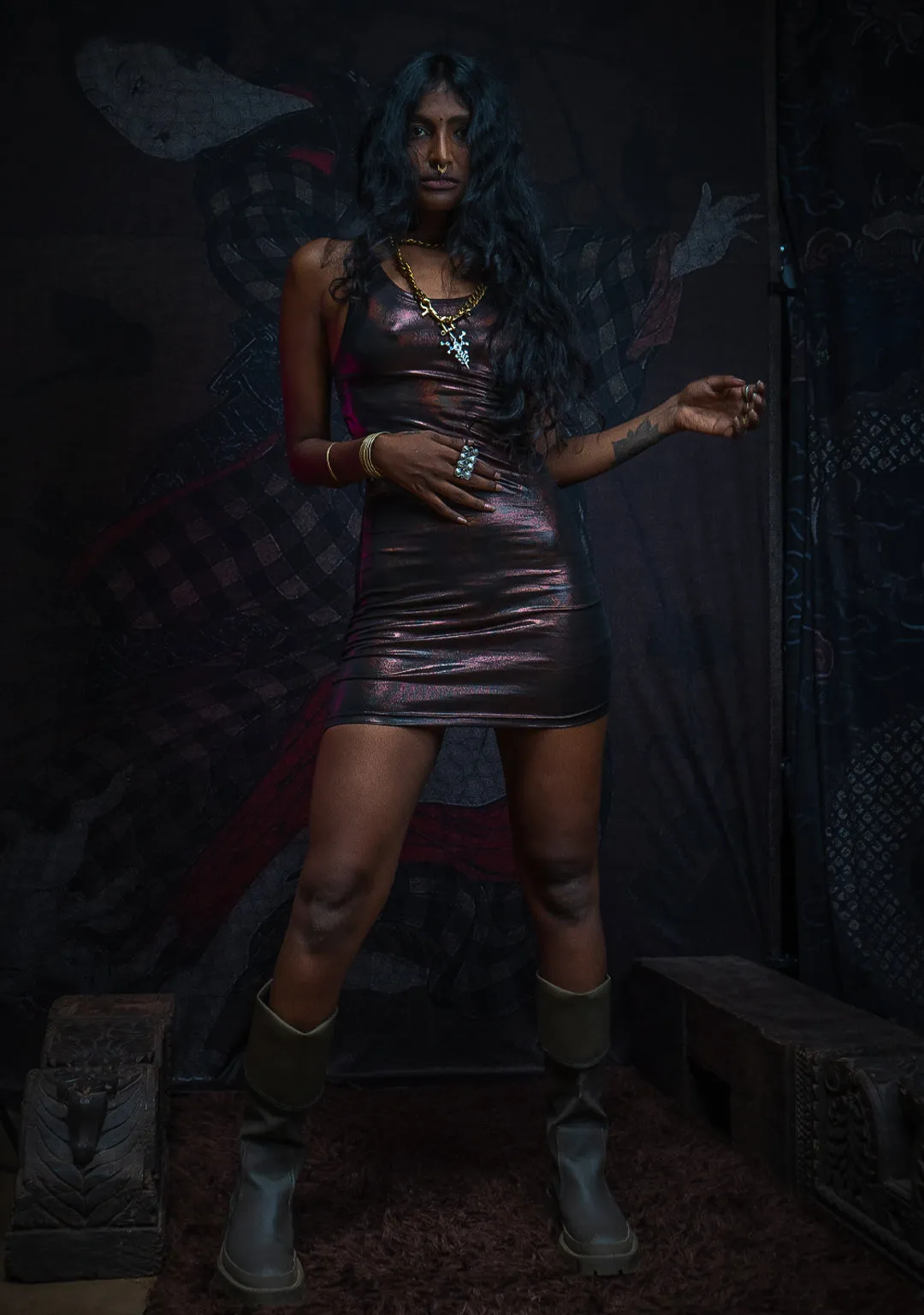 Fitted Dress / Special Edition - Holographic Copper ATLANTHEON