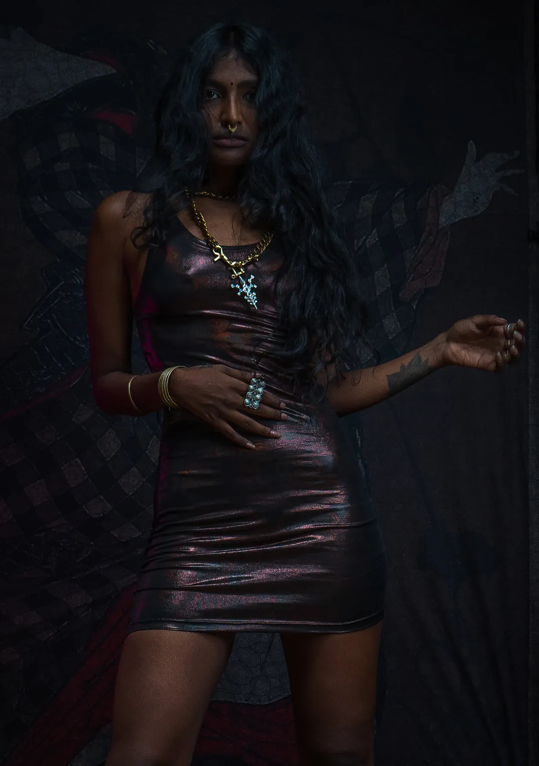 Fitted Dress / Special Edition - Holographic Copper ATLANTHEON