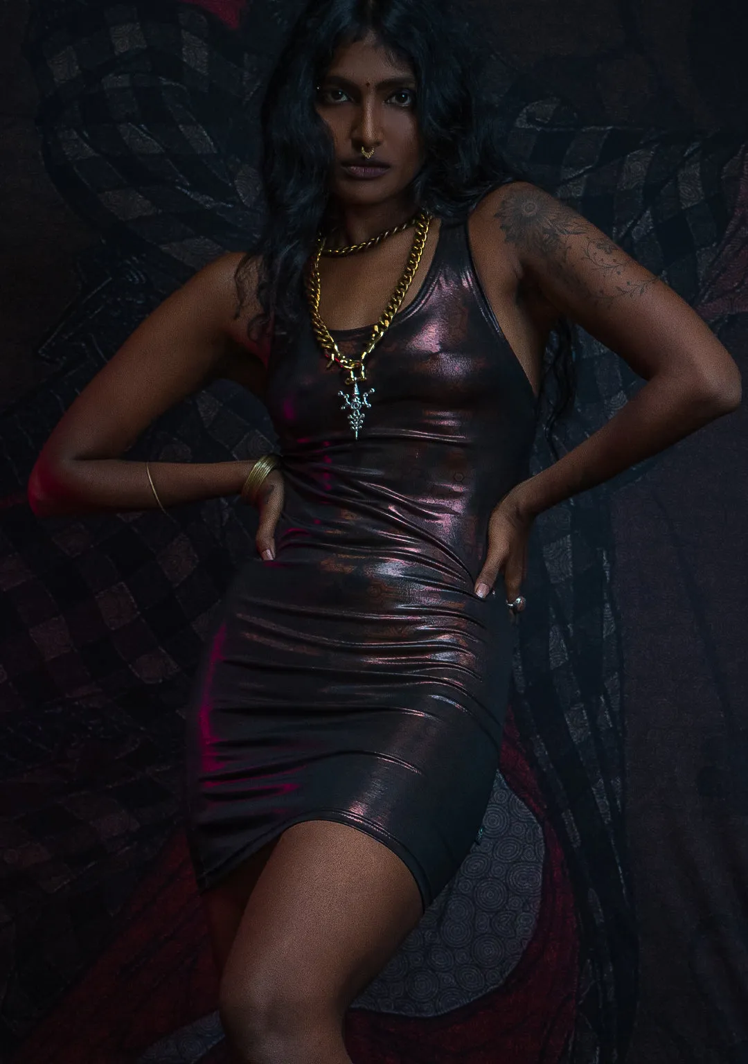 Fitted Dress / Special Edition - Holographic Copper ATLANTHEON