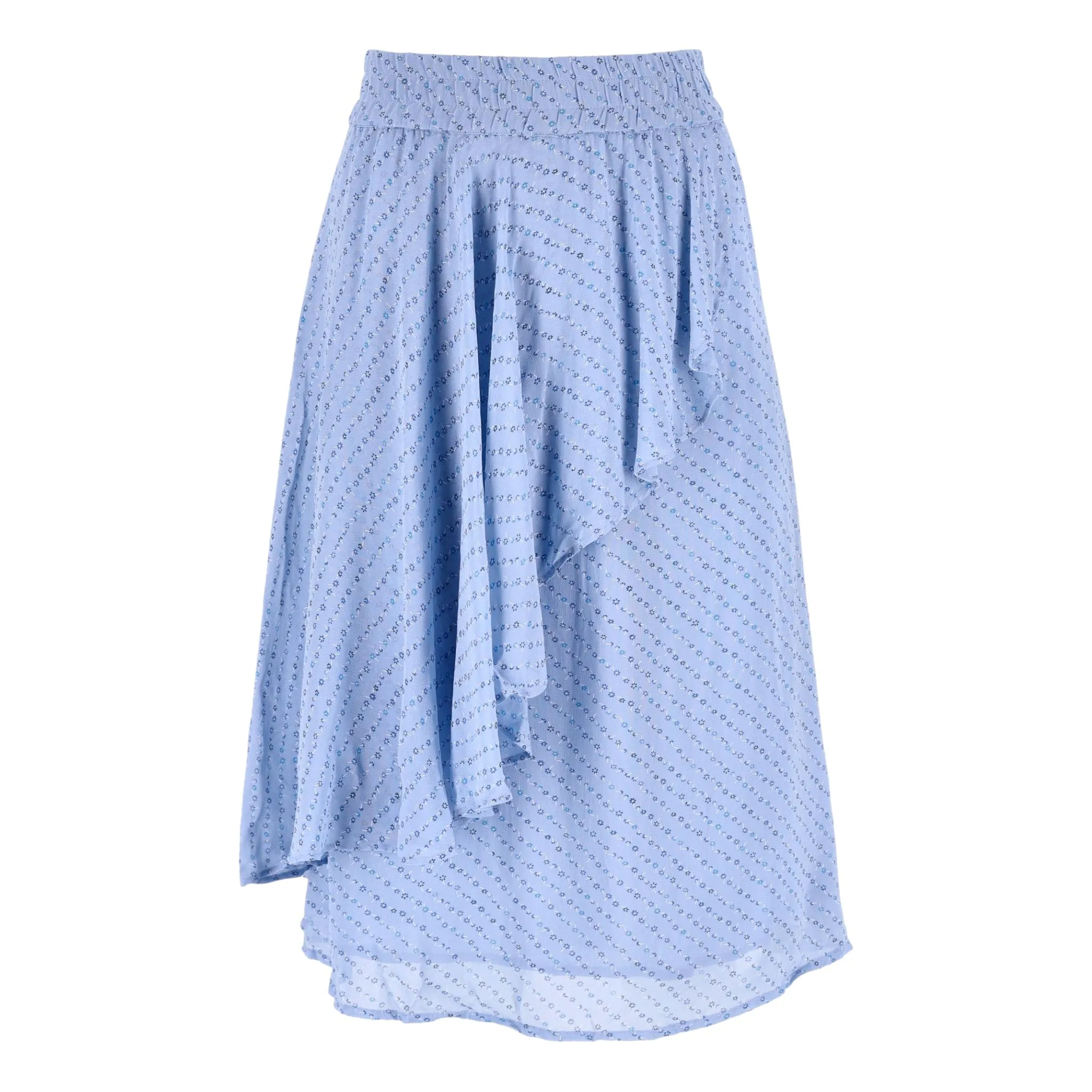 Ganni Asymmetric Ruffled Skirt. Size 42IT