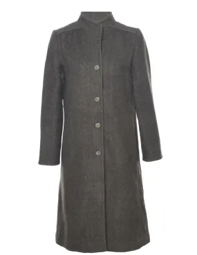 Green Wool Coat - L