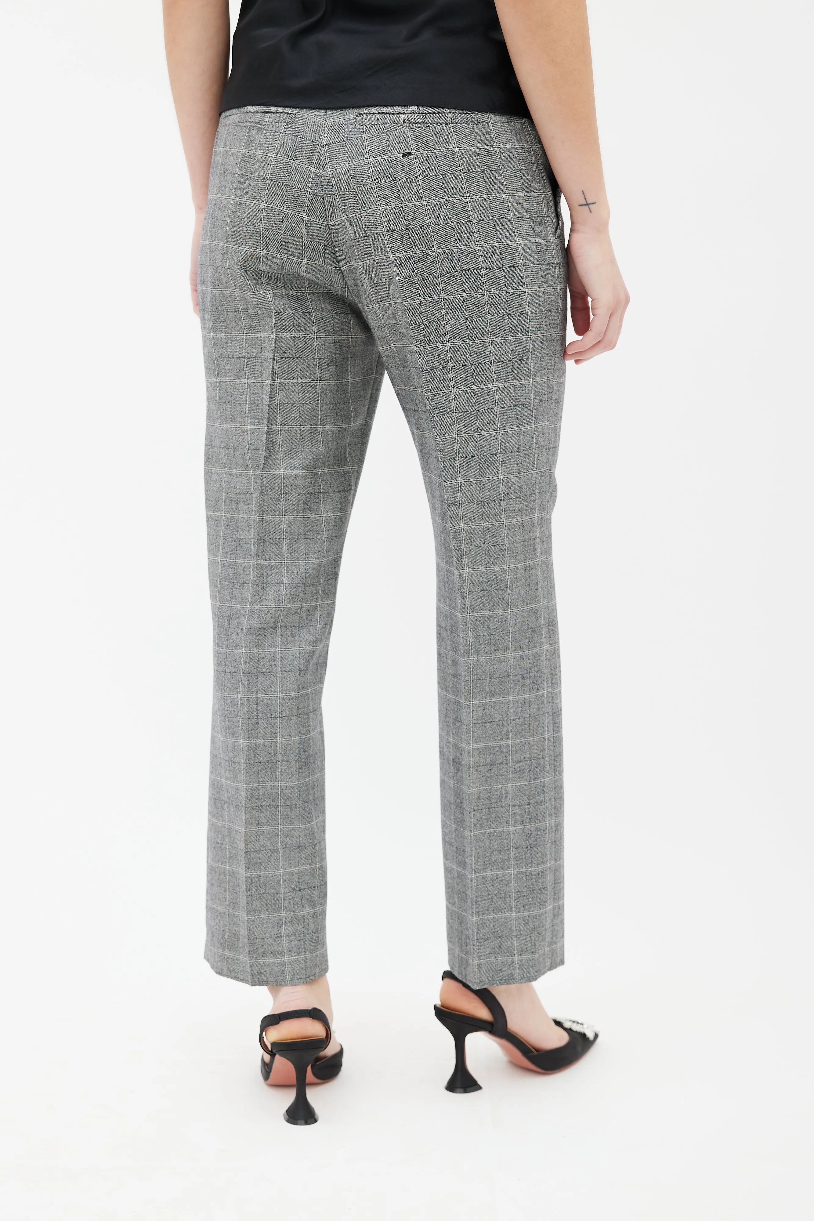 Grey Glen Check Trouser