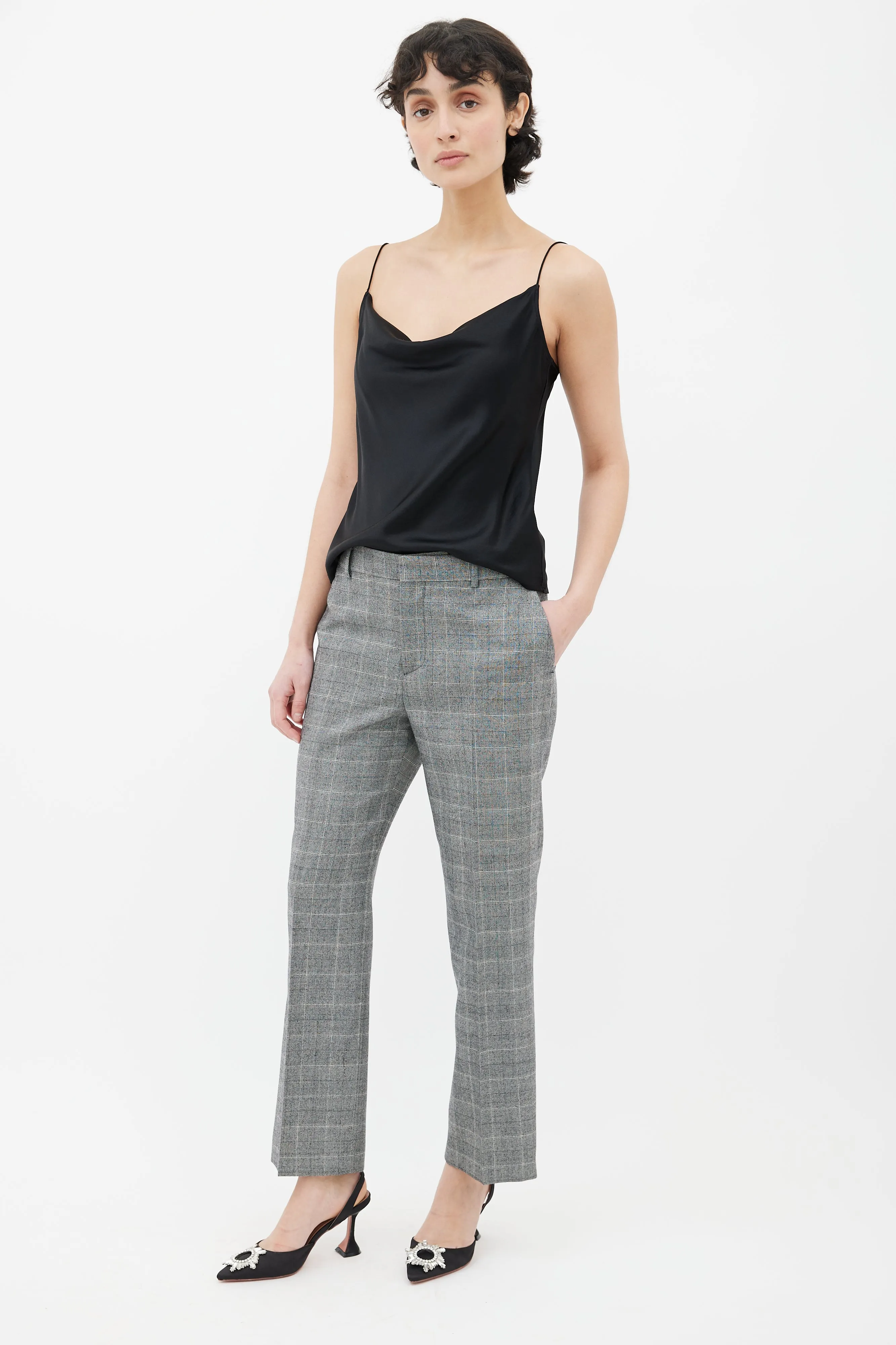 Grey Glen Check Trouser