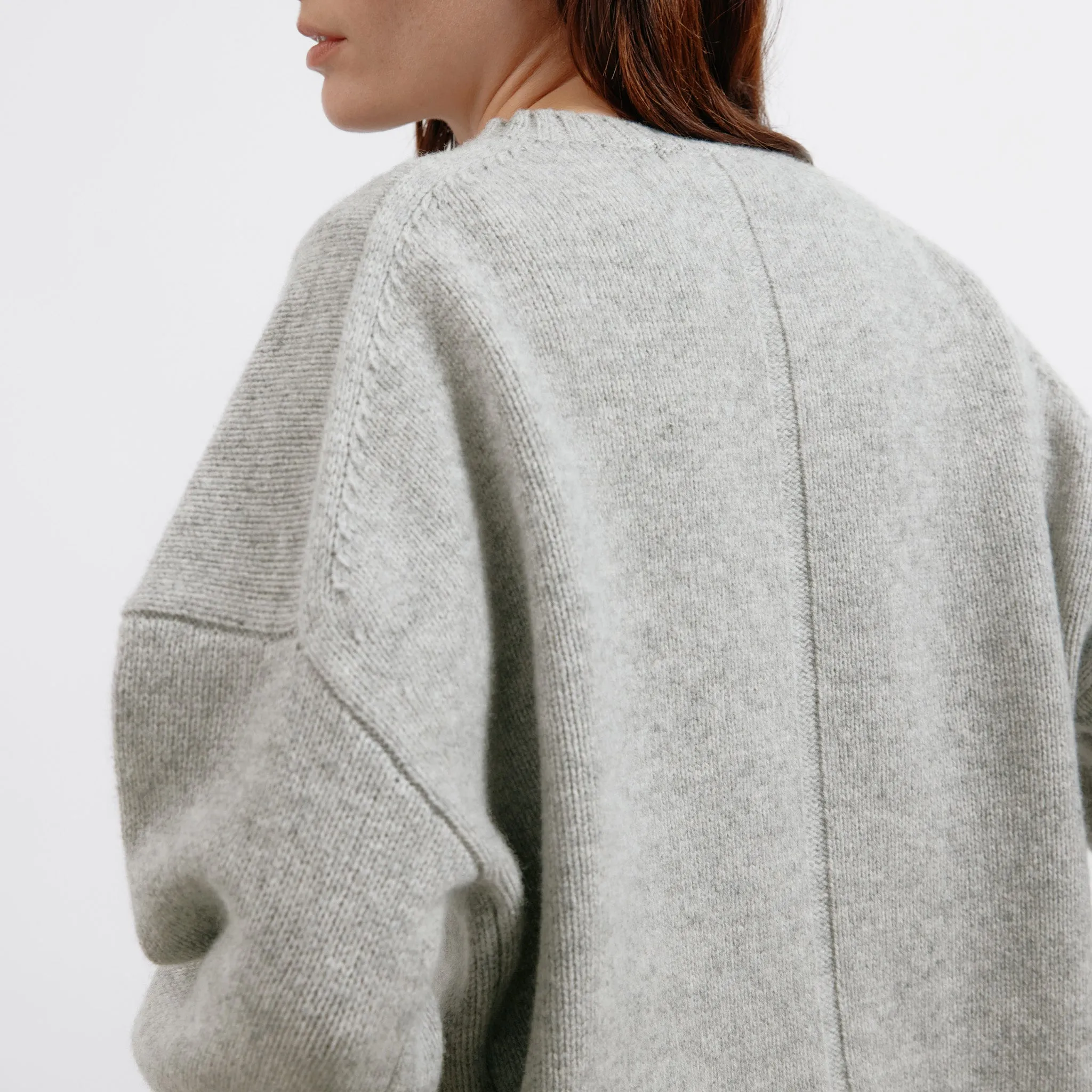 Grey Merino Wool Jumper