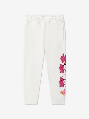 Guess Girls Floral Joggers in White