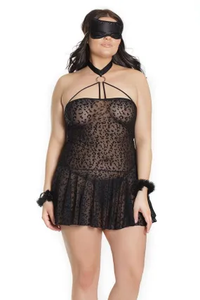 Halter Babydoll with Cuffs