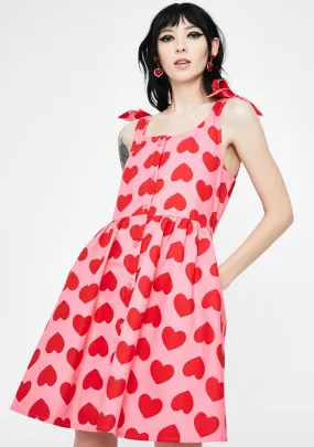 Heart Repeat Tie Dress