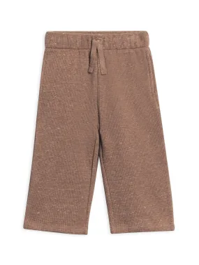 Heather Mocha Waffle Straight Leg Pants