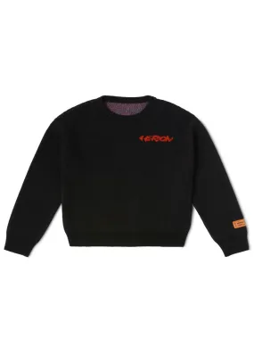 HERON PRESTON Flaming Knit Crewneck Mens Apparel